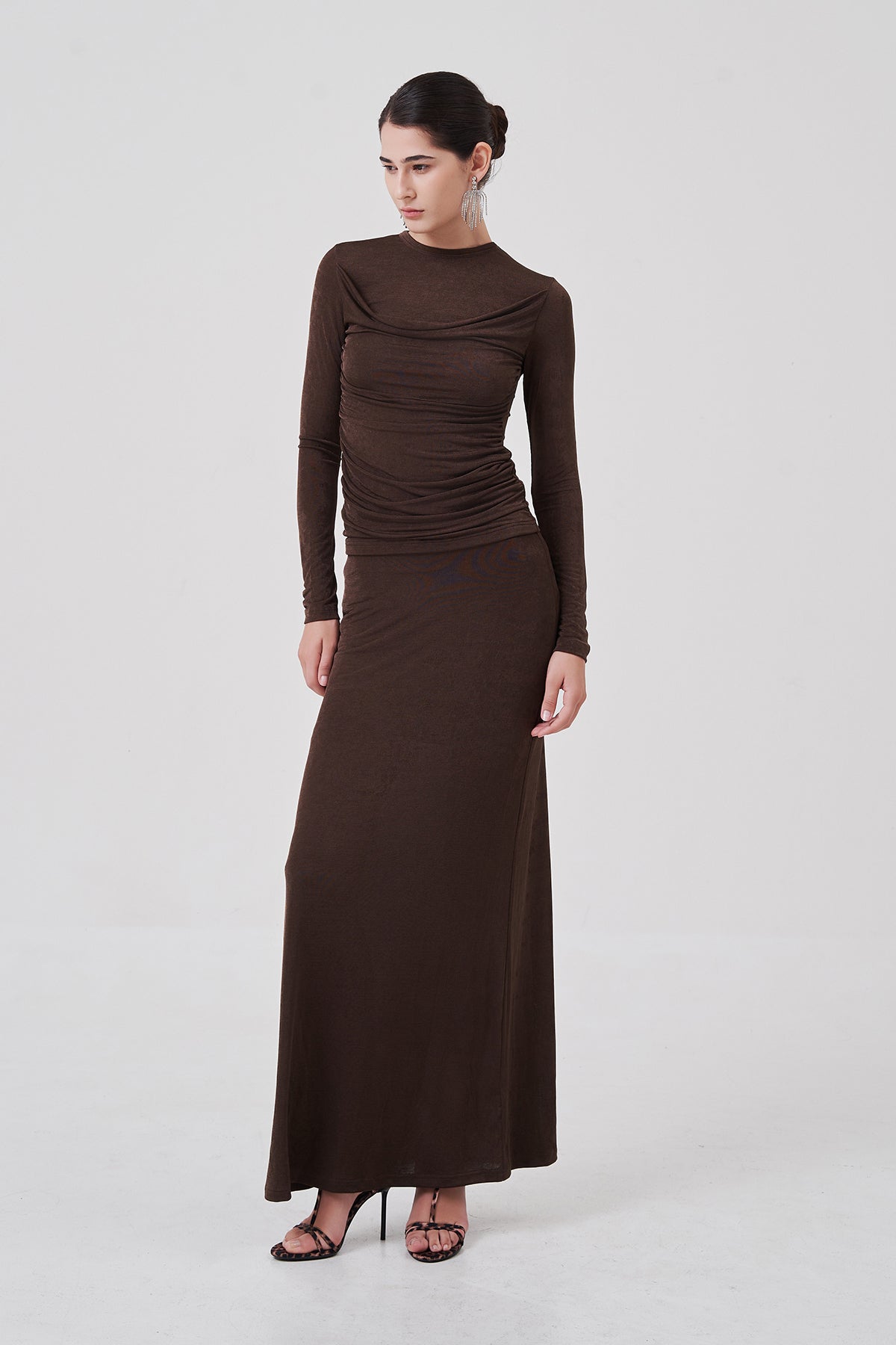 Margot A-Line Maxi Skirt Dusty Cocoa