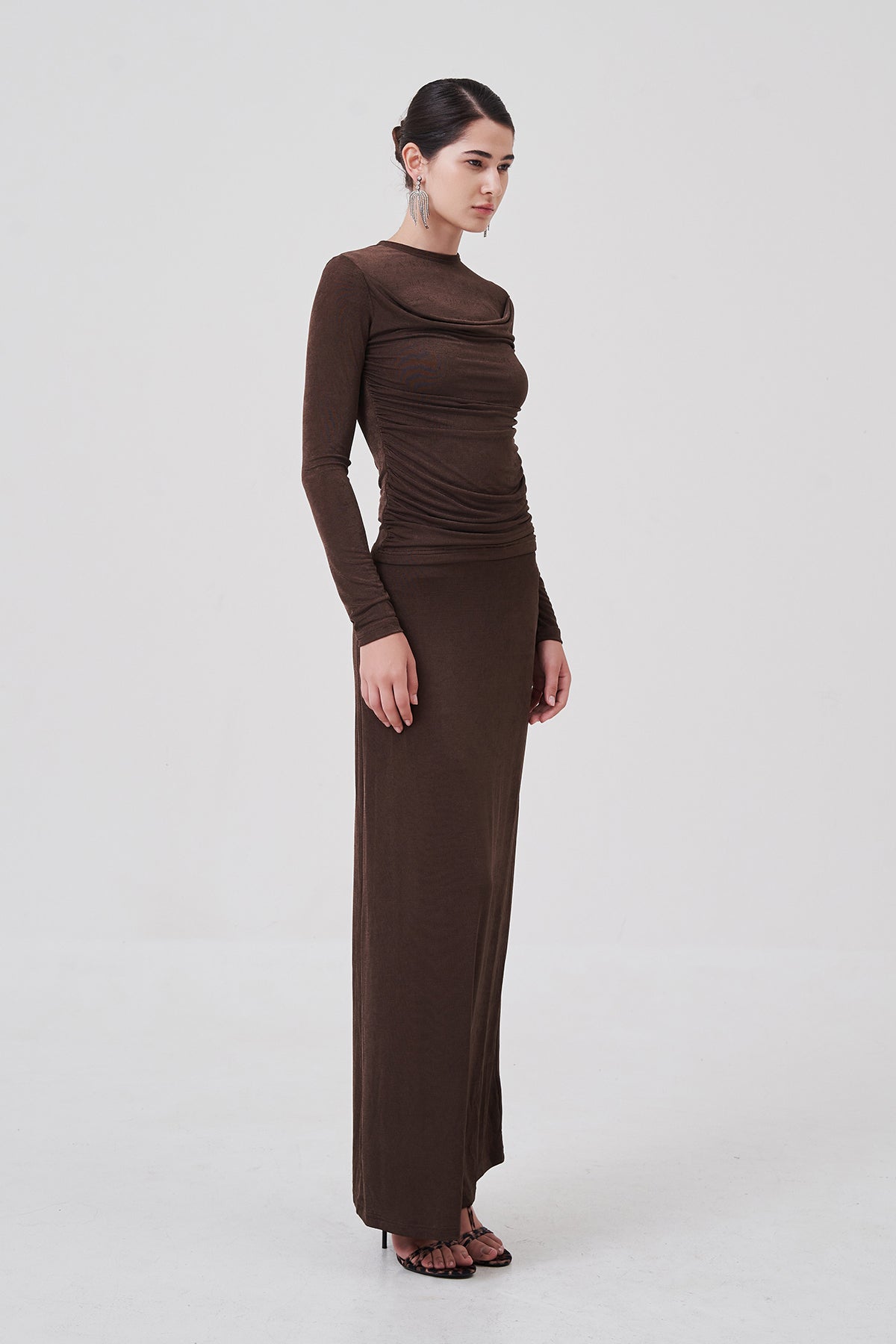 Margot A-Line Maxi Skirt Dusty Cocoa