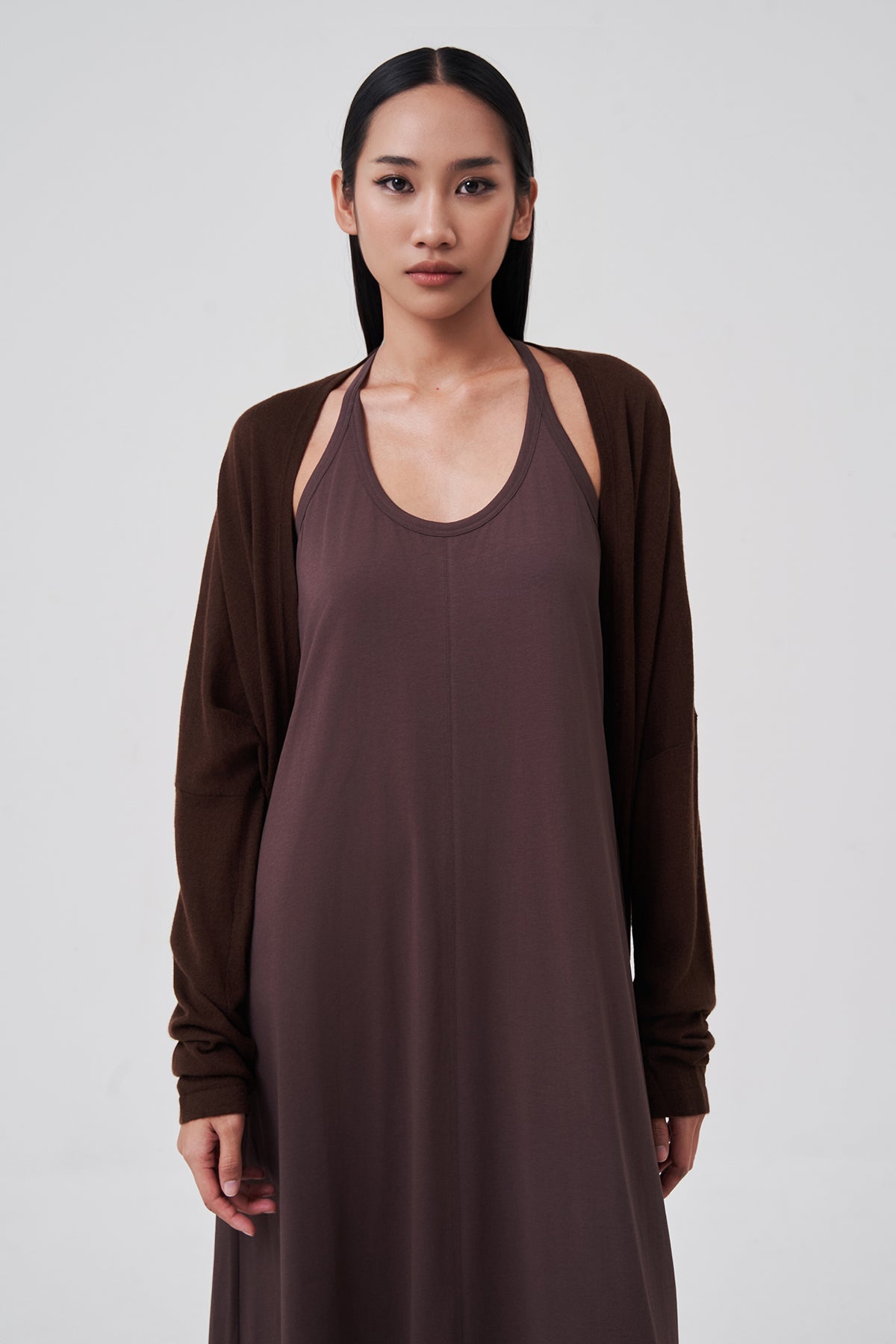 Élodie Racerback Maxi Dress Mocha Earth