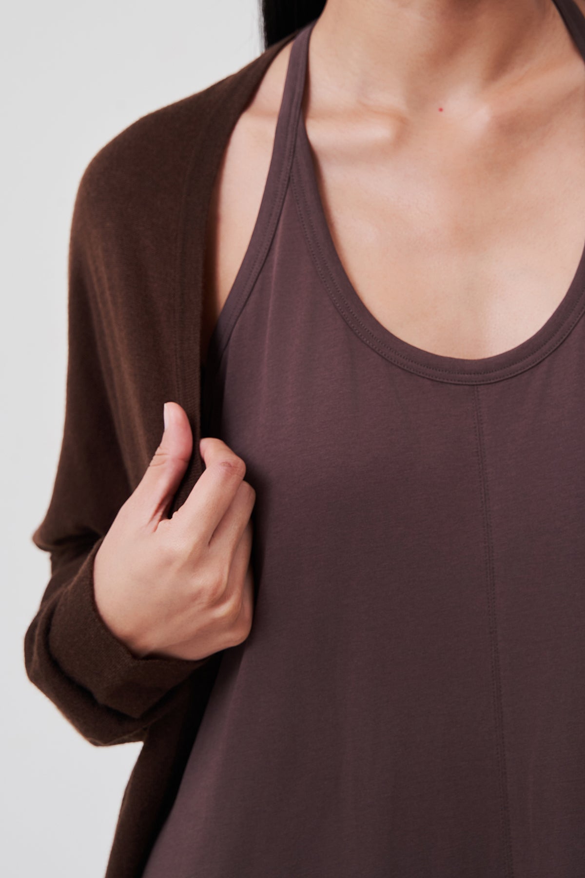 Élodie Racerback Maxi Dress Mocha Earth