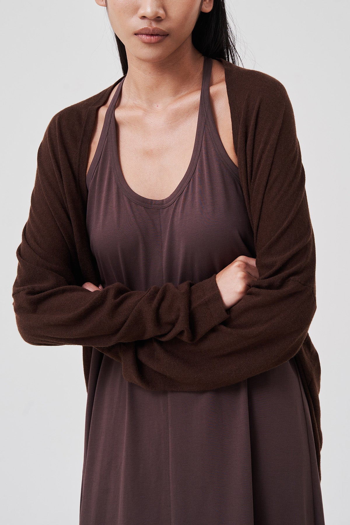 Inès Flow Cardigan Mocha Earth