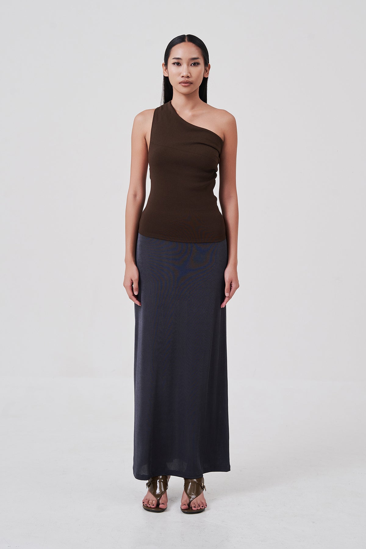 OTHER STORE Margaux Convertible Top 2-Way Wear Knit Top Truffle Brown