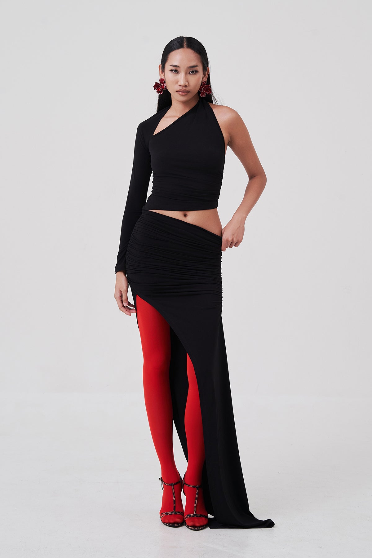 Selma Asymmetrical Drape Skirt