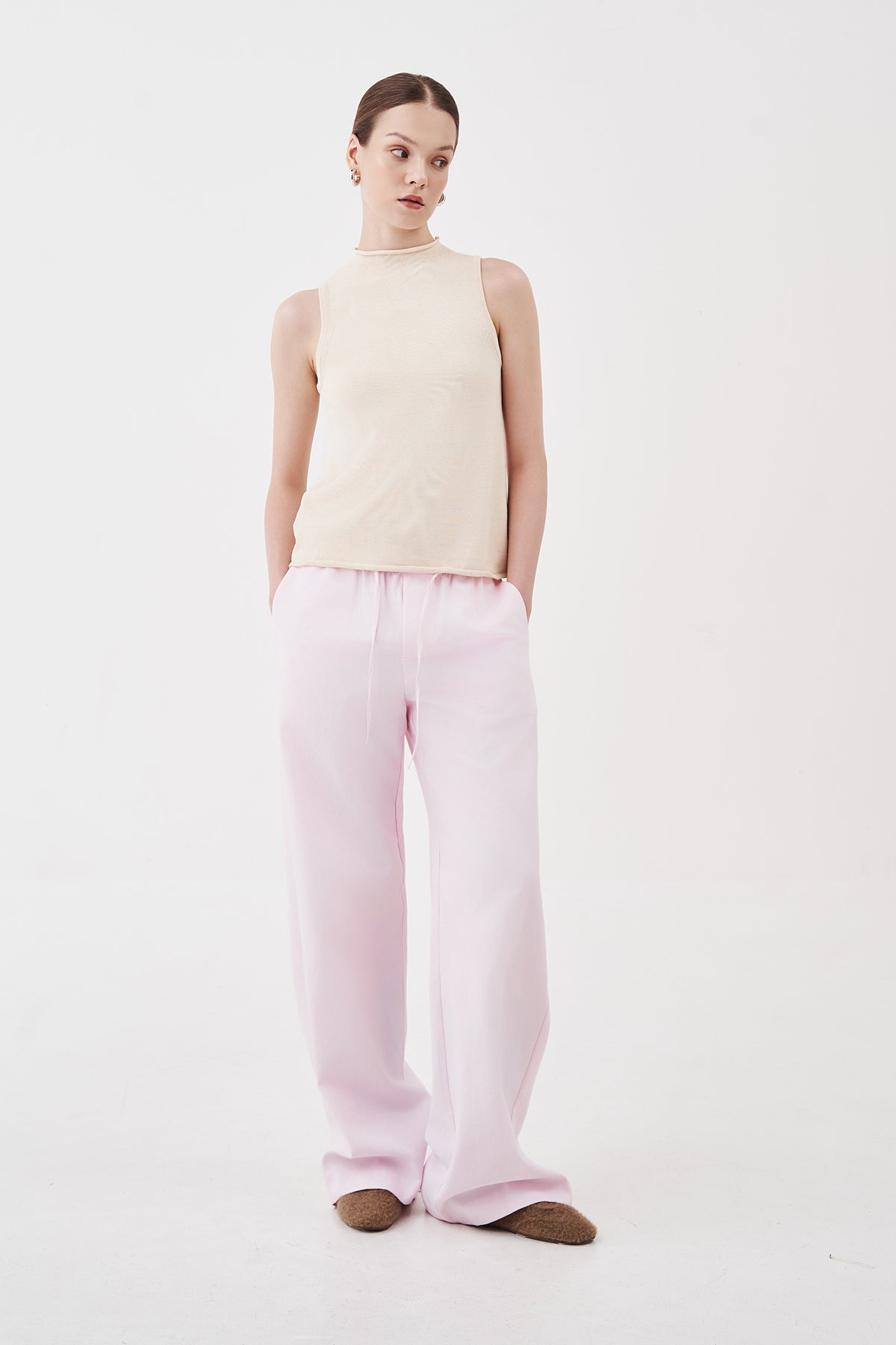 Lennon Drawstring Pants Pink