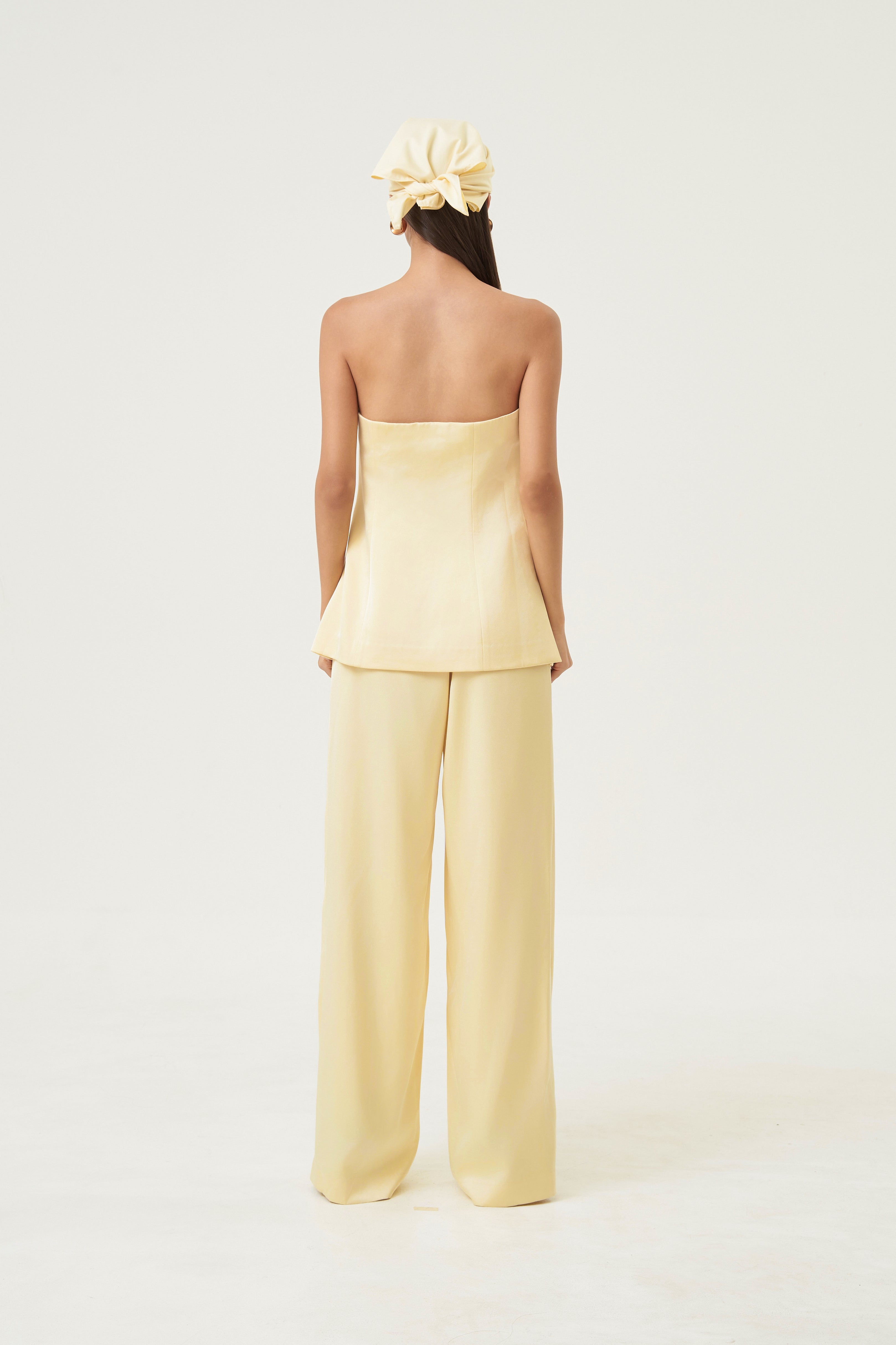 Elira Satin Strapless Tunic
