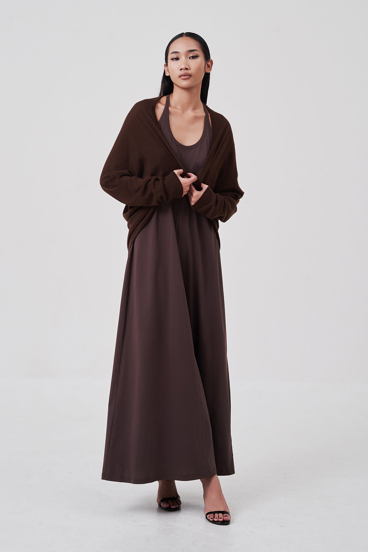 Élodie Racerback Maxi Dress Mocha Earth