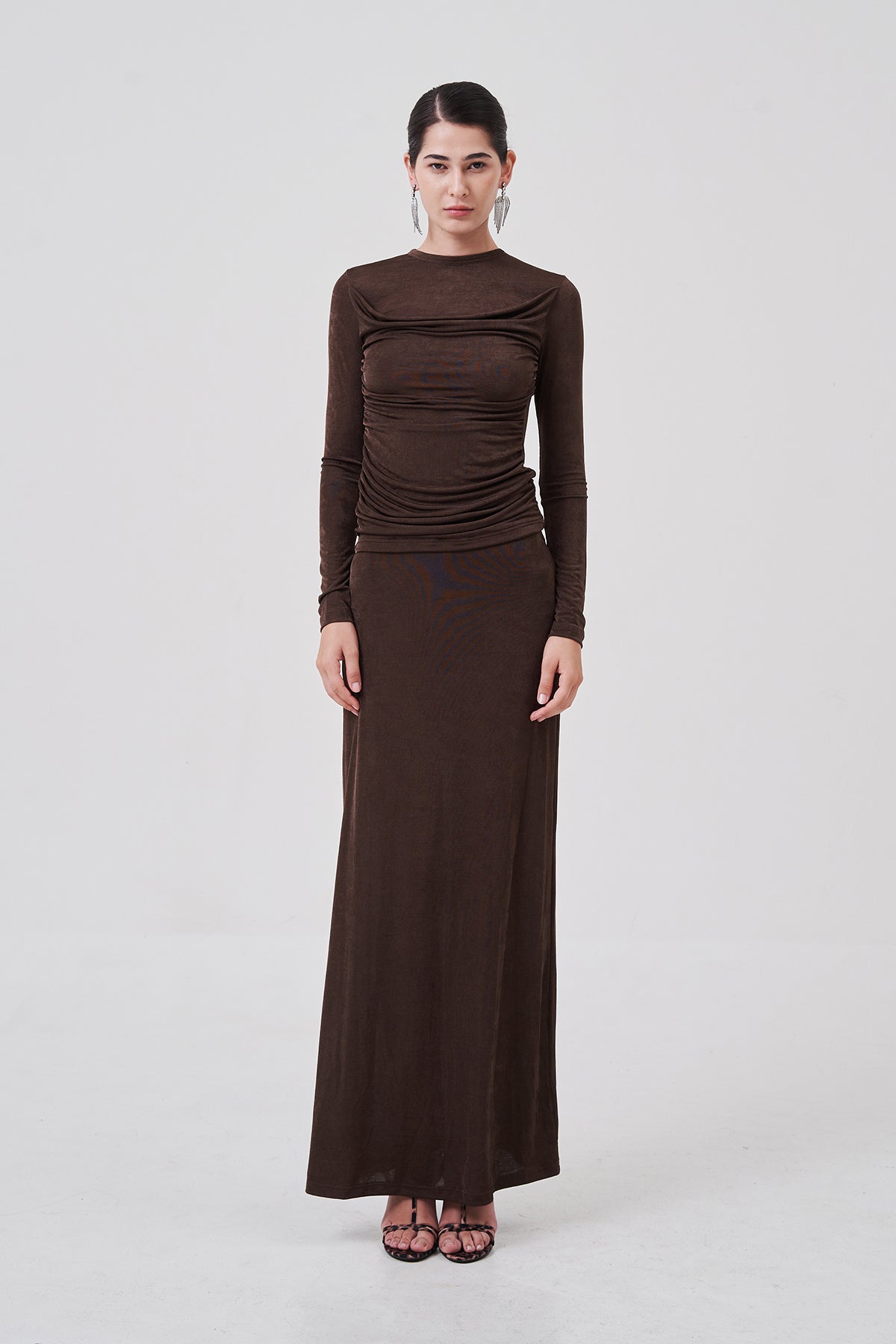 Margot A-Line Maxi Skirt Dusty Cocoa
