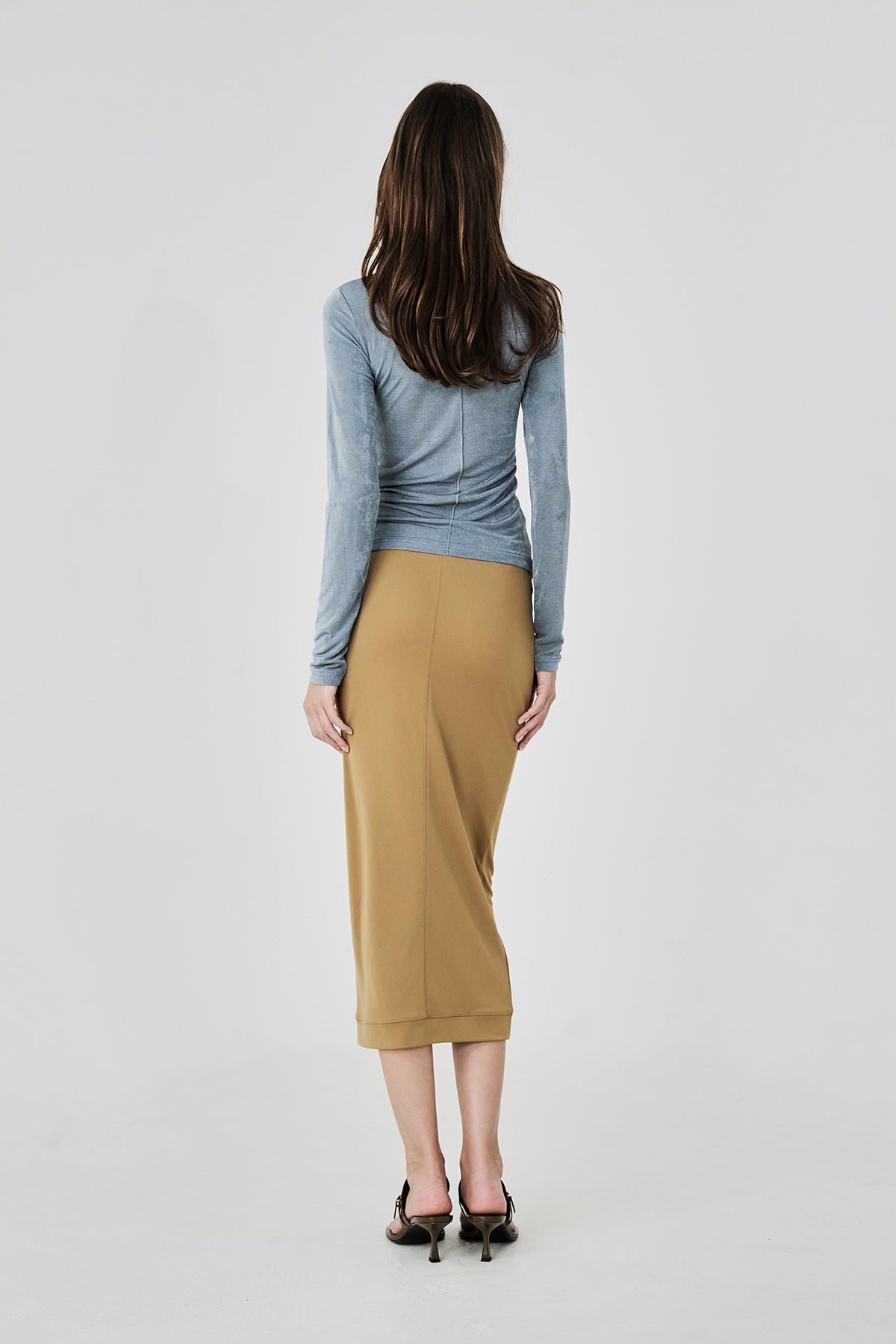 Sylvie Midi Skirt Caramel Camel