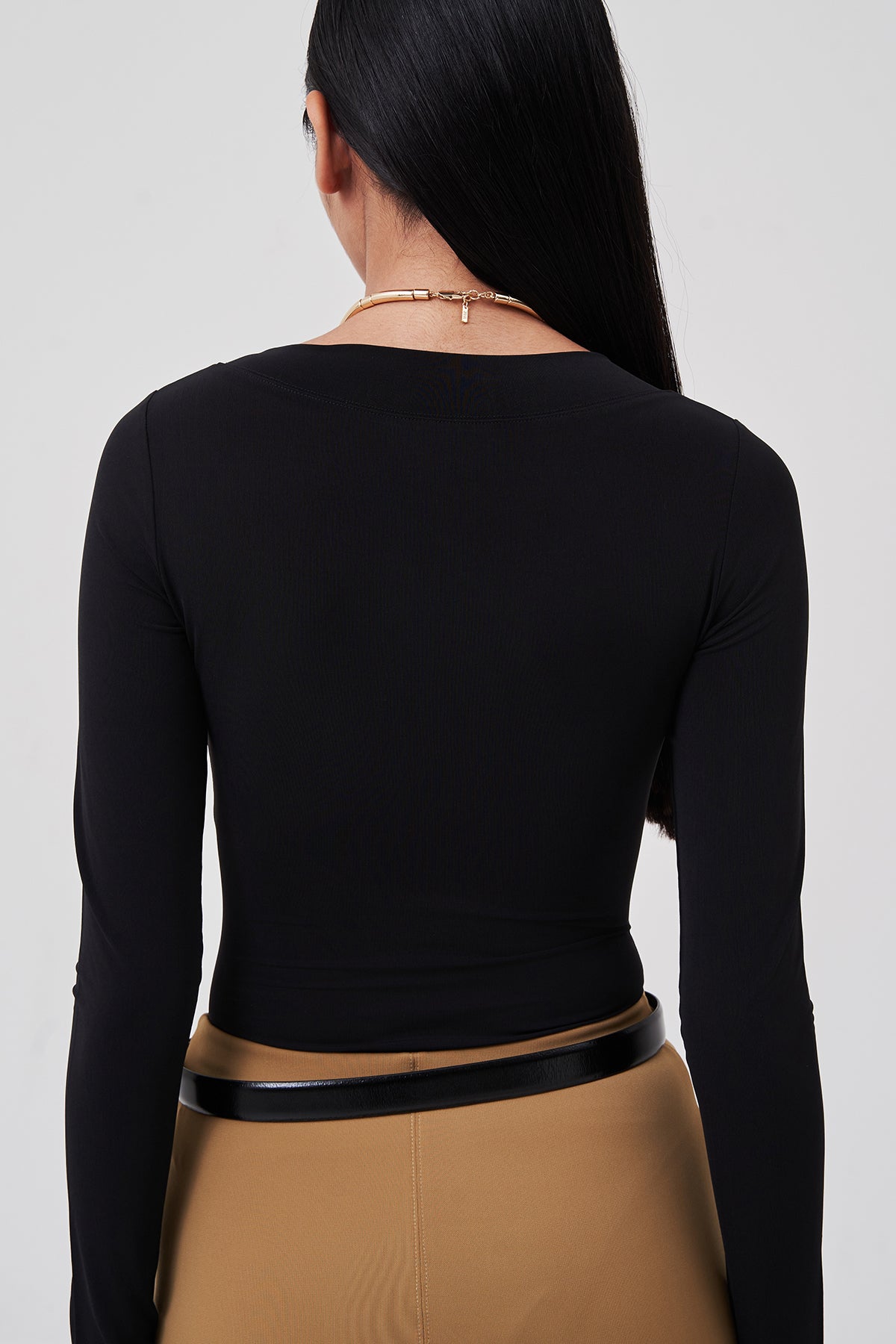 Lilia Sheer Bodysuit Black
