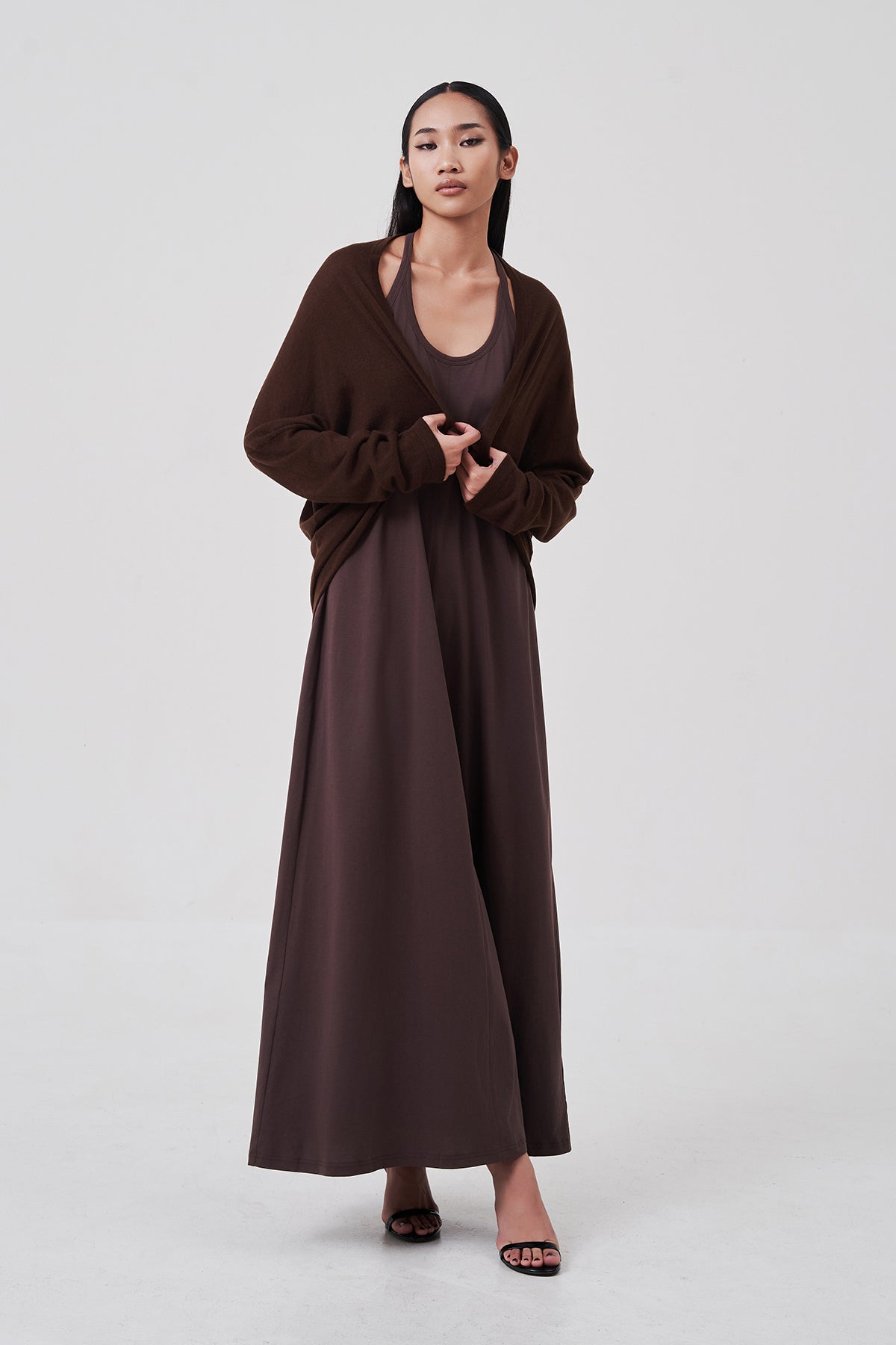 Inès Flow Cardigan Mocha Earth