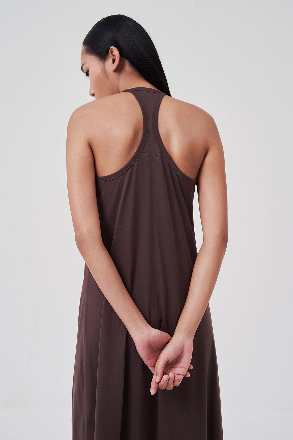 Élodie Racerback Maxi Dress Mocha Earth