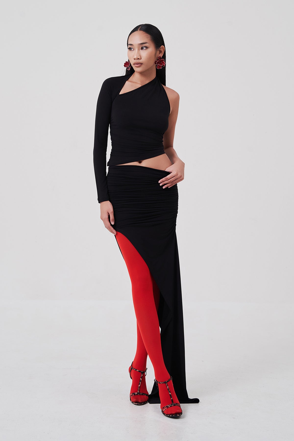 Selma Asymmetrical Drape Skirt