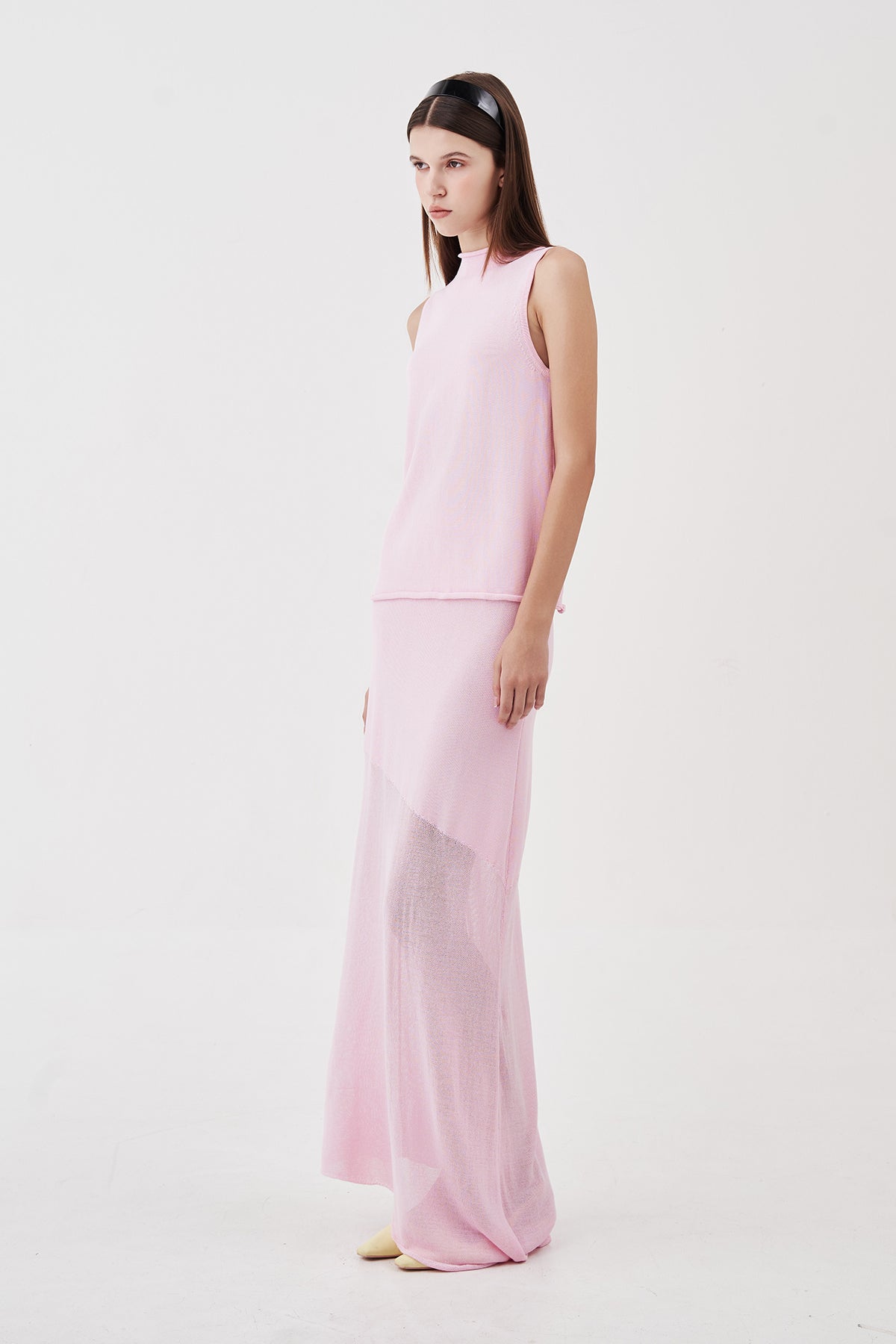 Delphine Sleeveless Knit Top Pink