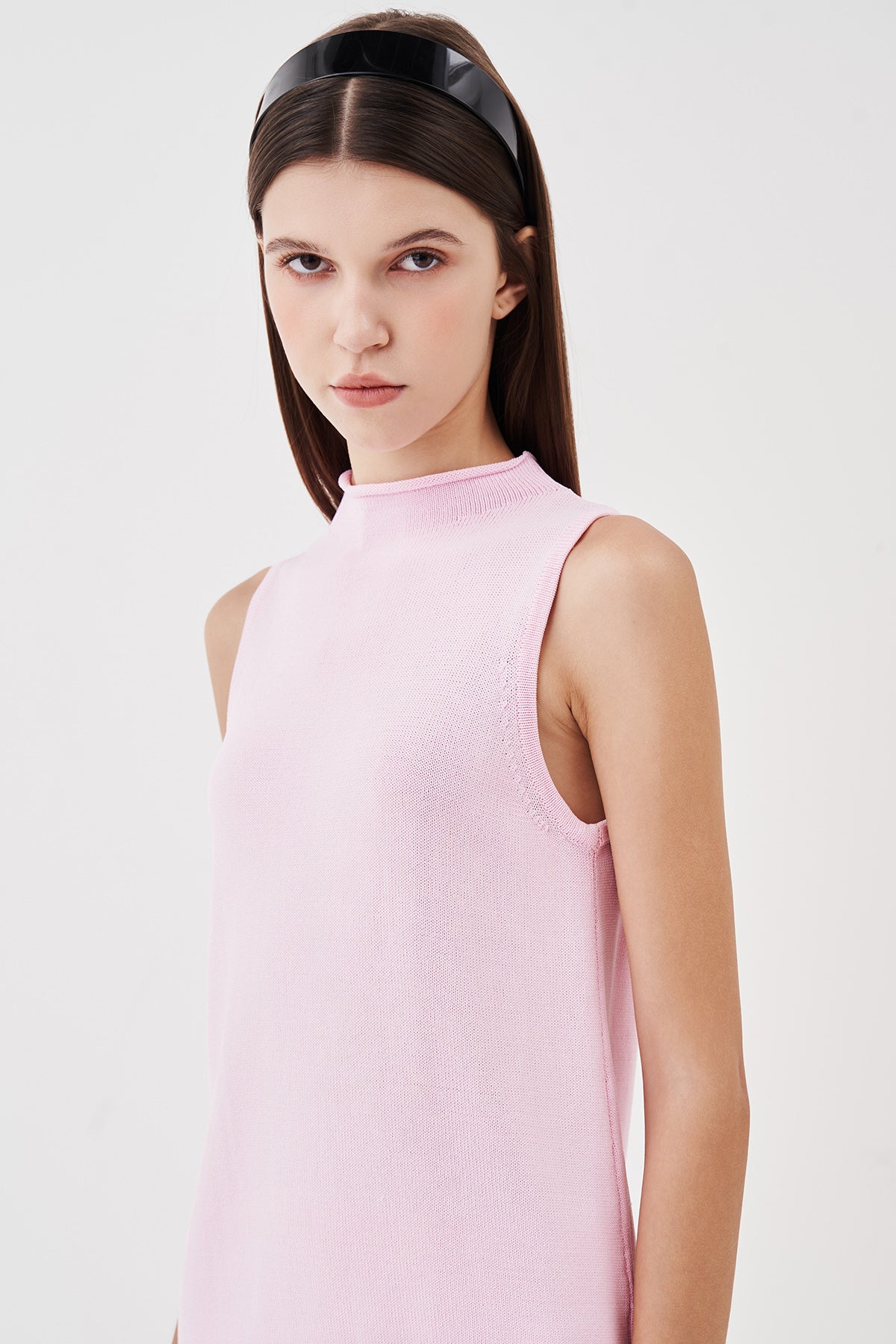 Delphine Sleeveless Knit Top Pink