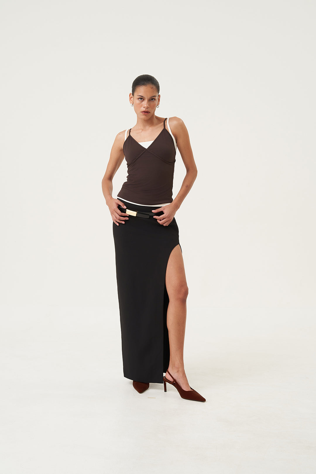 Kaia Cutaway Maxi Skirt