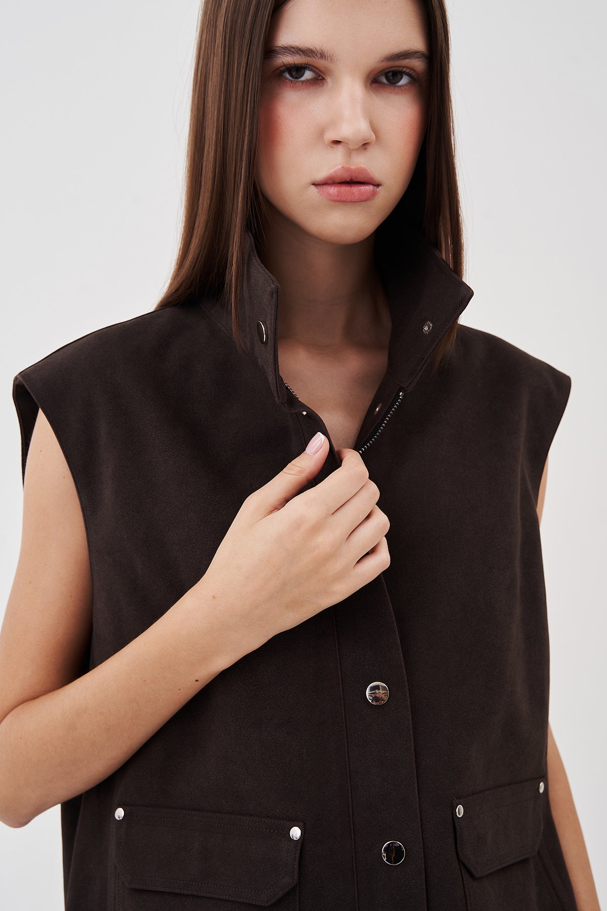 Alina Sleeveless Utility Vest
