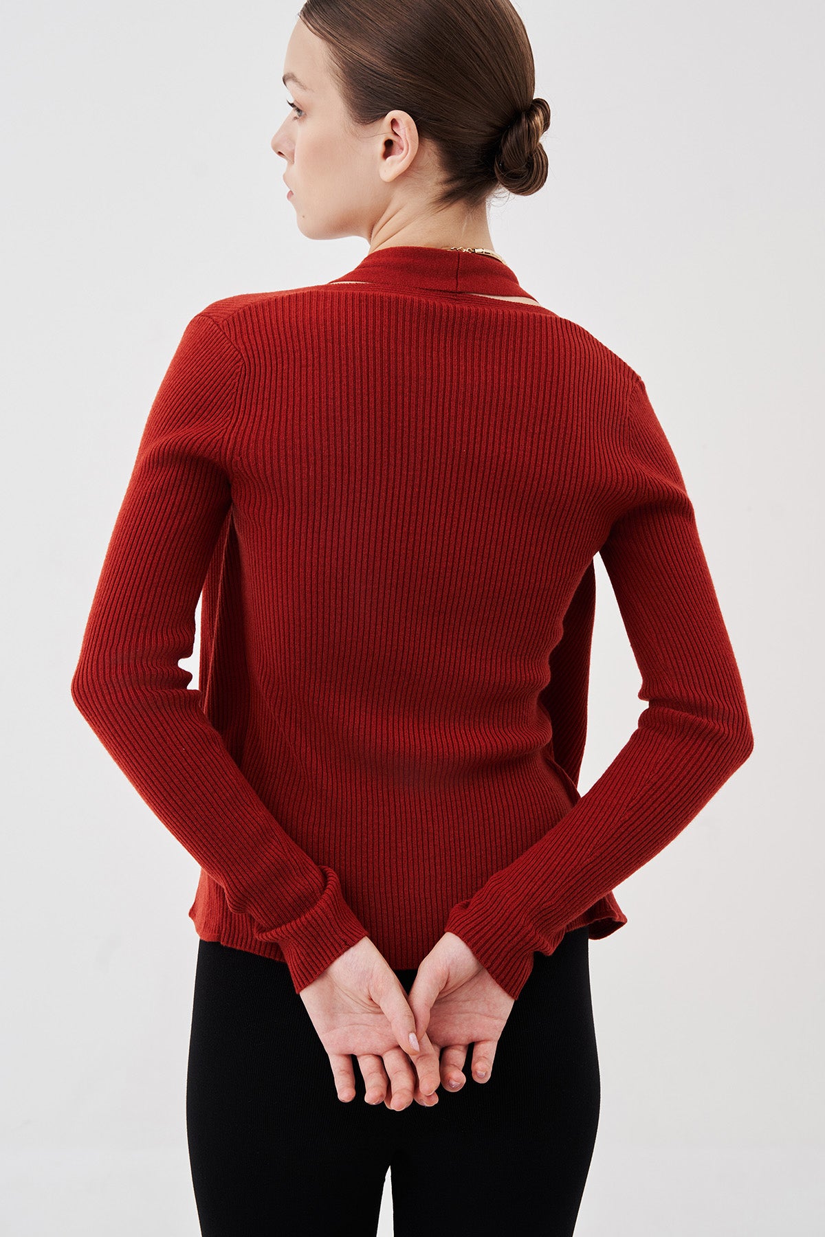 Naya Knit Twinset Rust Red