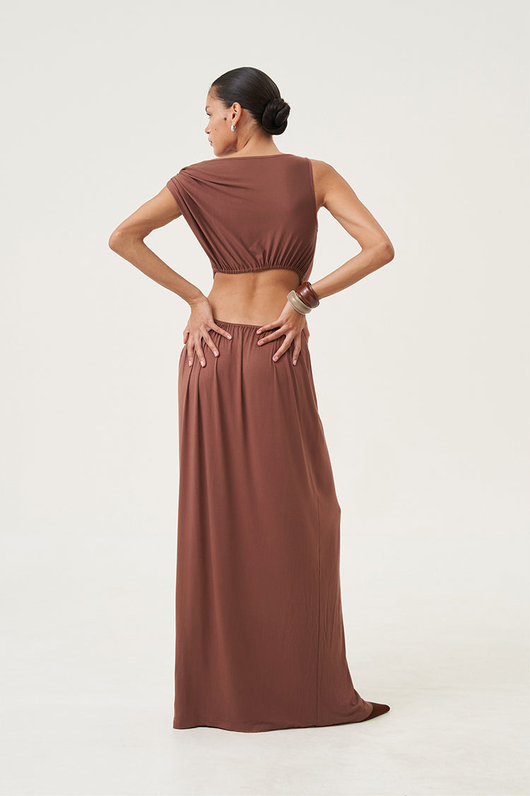 Arlette Convertible Draped Maxi Dress