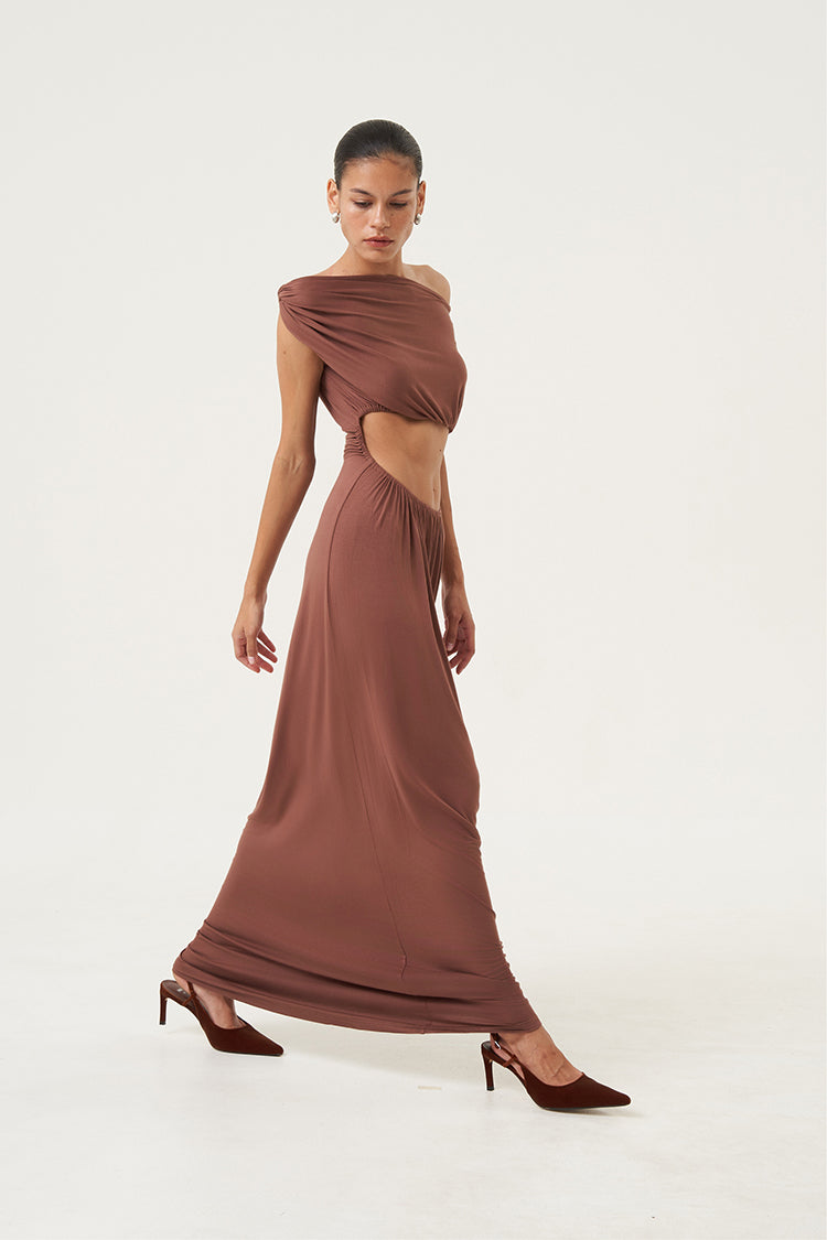 Arlette Convertible Draped Maxi Dress