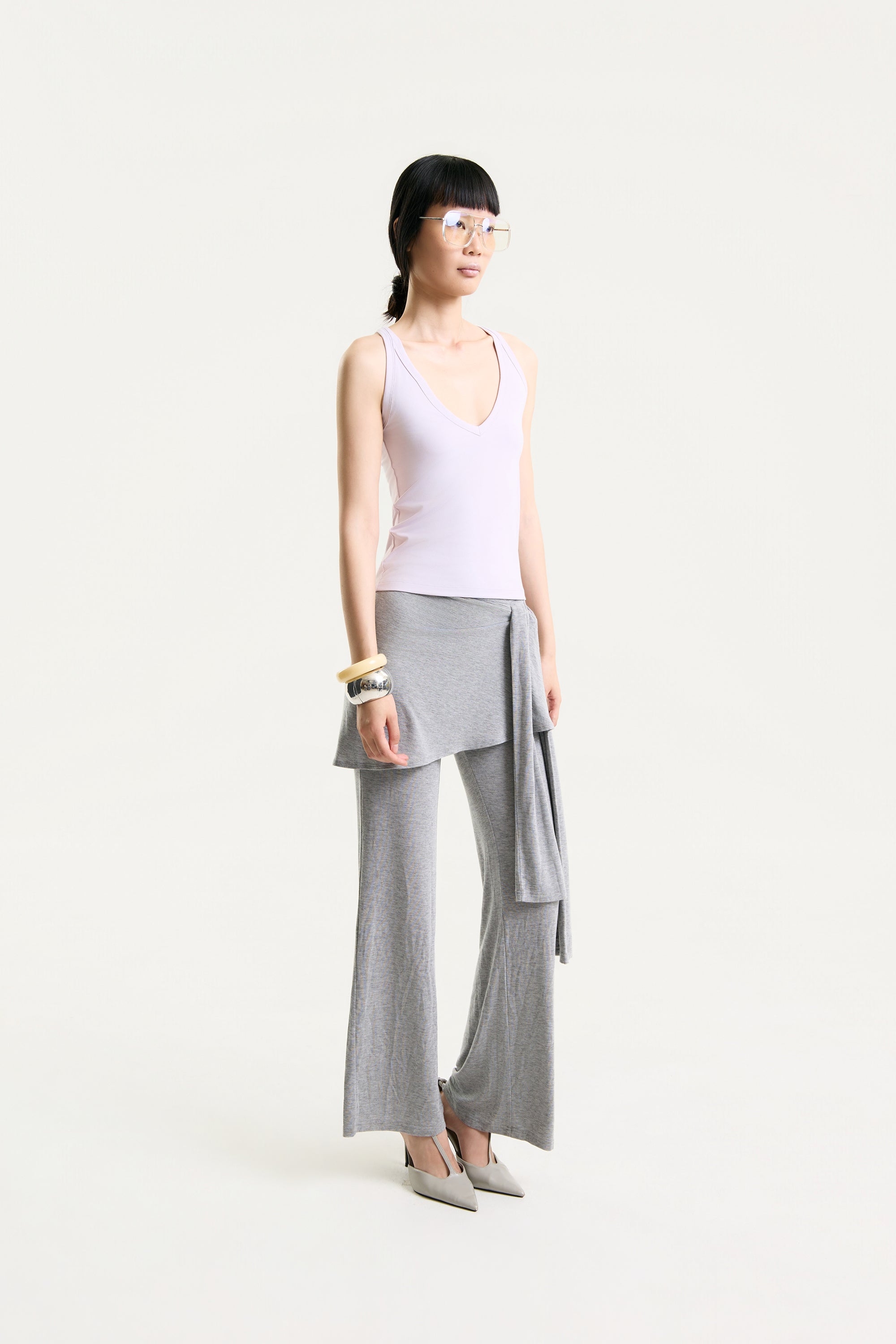 OTHER STORE Aveline Sculpt Tank in Soft Lilac