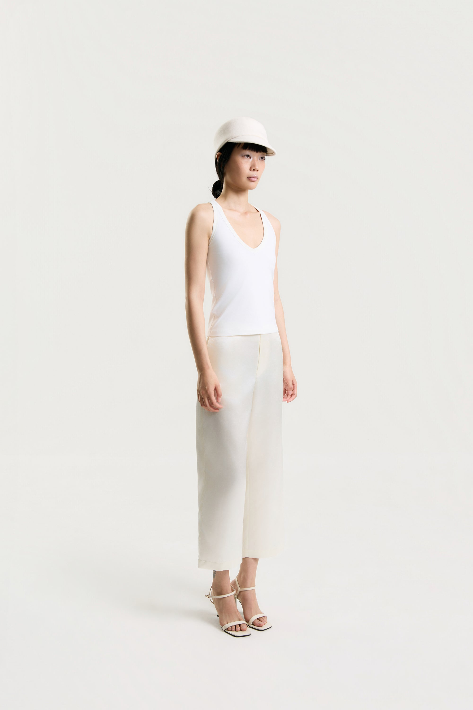 OTHER STORE Aveline Sculpt Tank in White