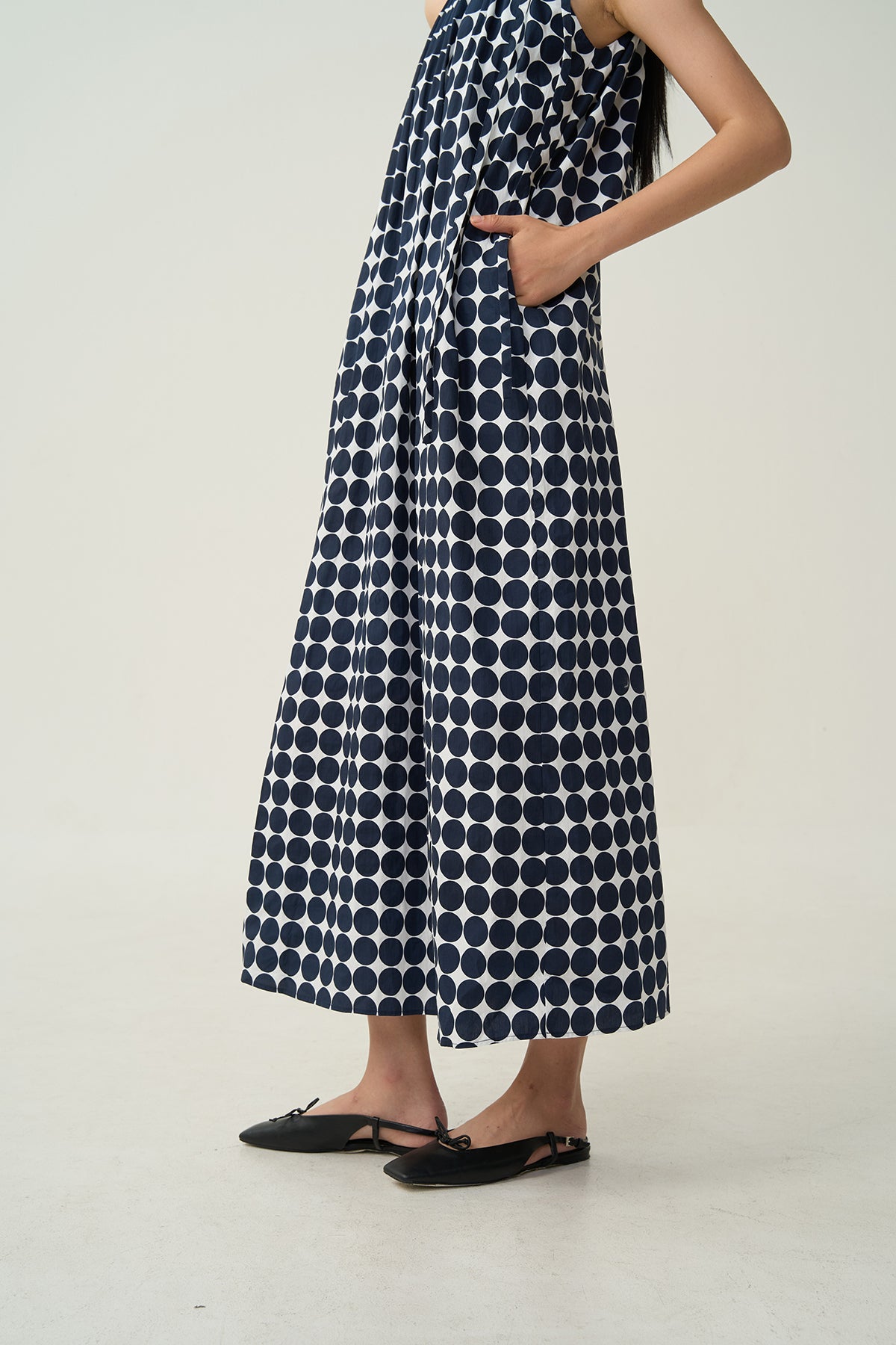 Carmen Polka Midi Dress