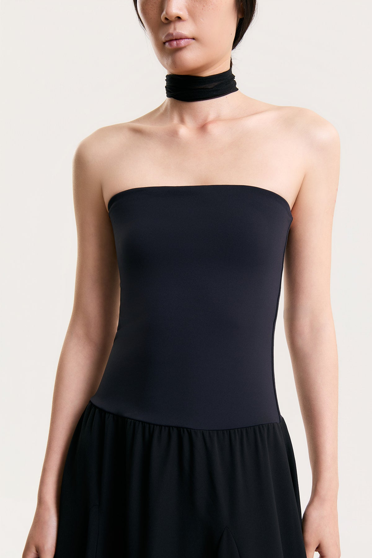 OTHER STORE Celeste Strapless Contrast Maxi Dress