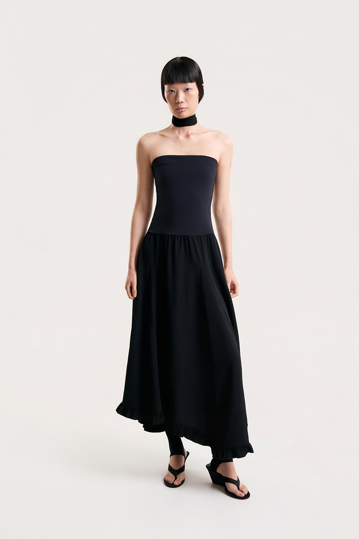 OTHER STORE Celeste Strapless Contrast Maxi Dress