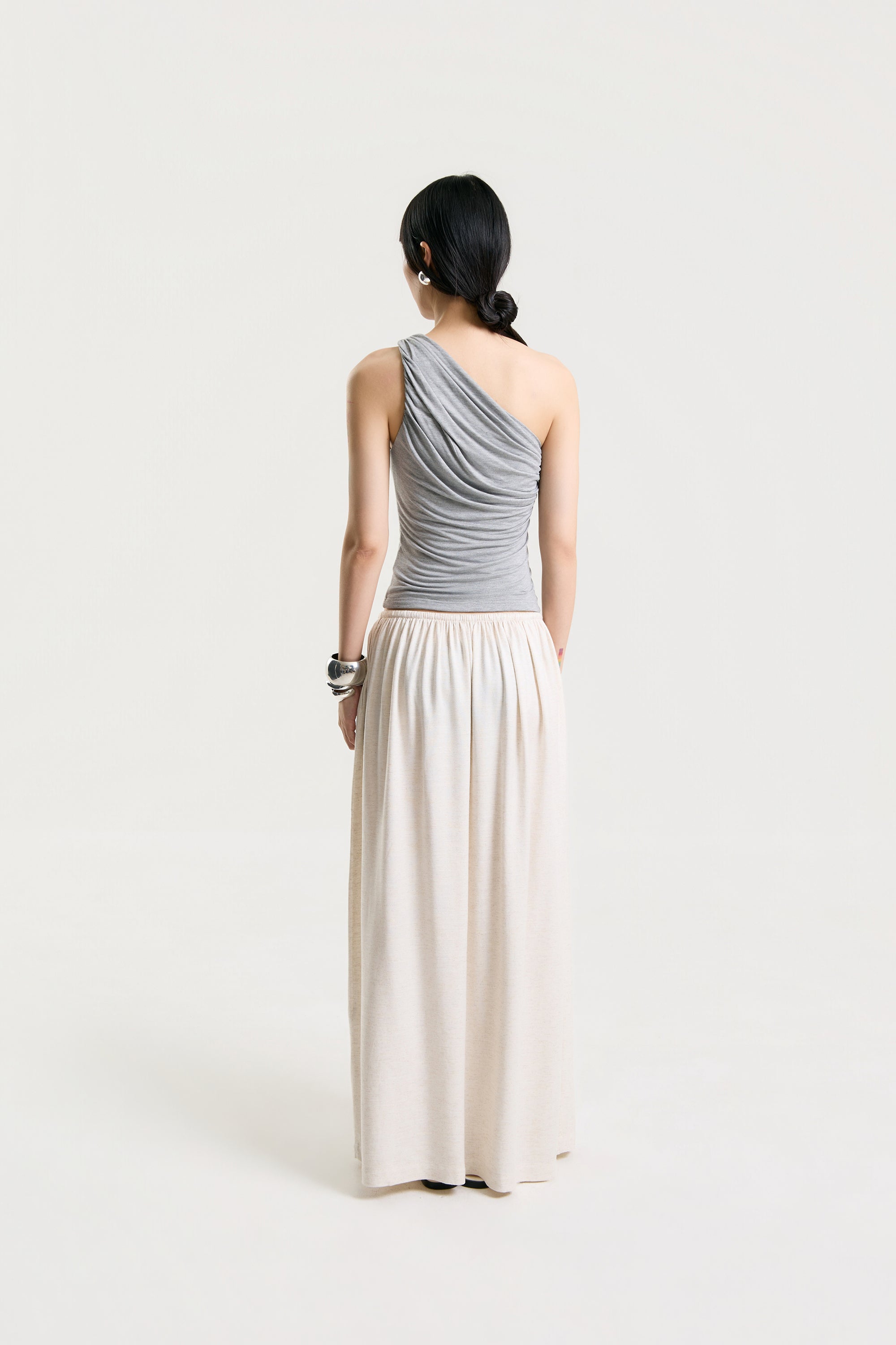 OTHER STORE Drift Linen Drawstring Maxi Skirt