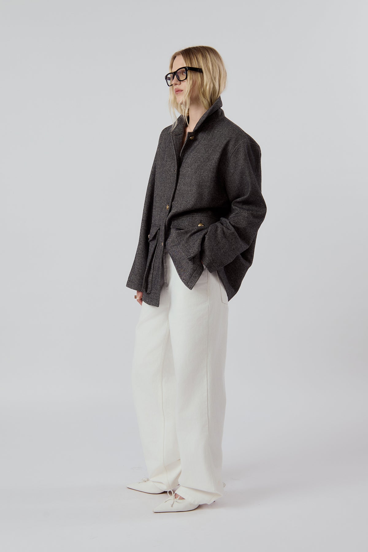 OTHER STORE Elara Oversized Utility Wool-Blend Jacket