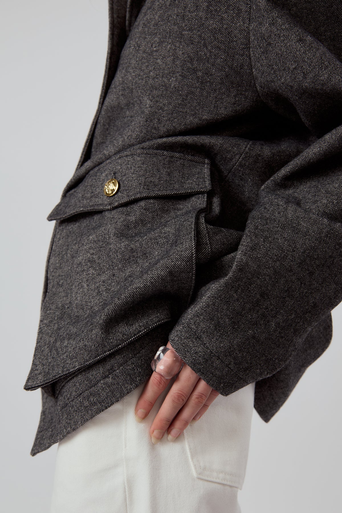 OTHER STORE Elara Oversized Utility Wool-Blend Jacket