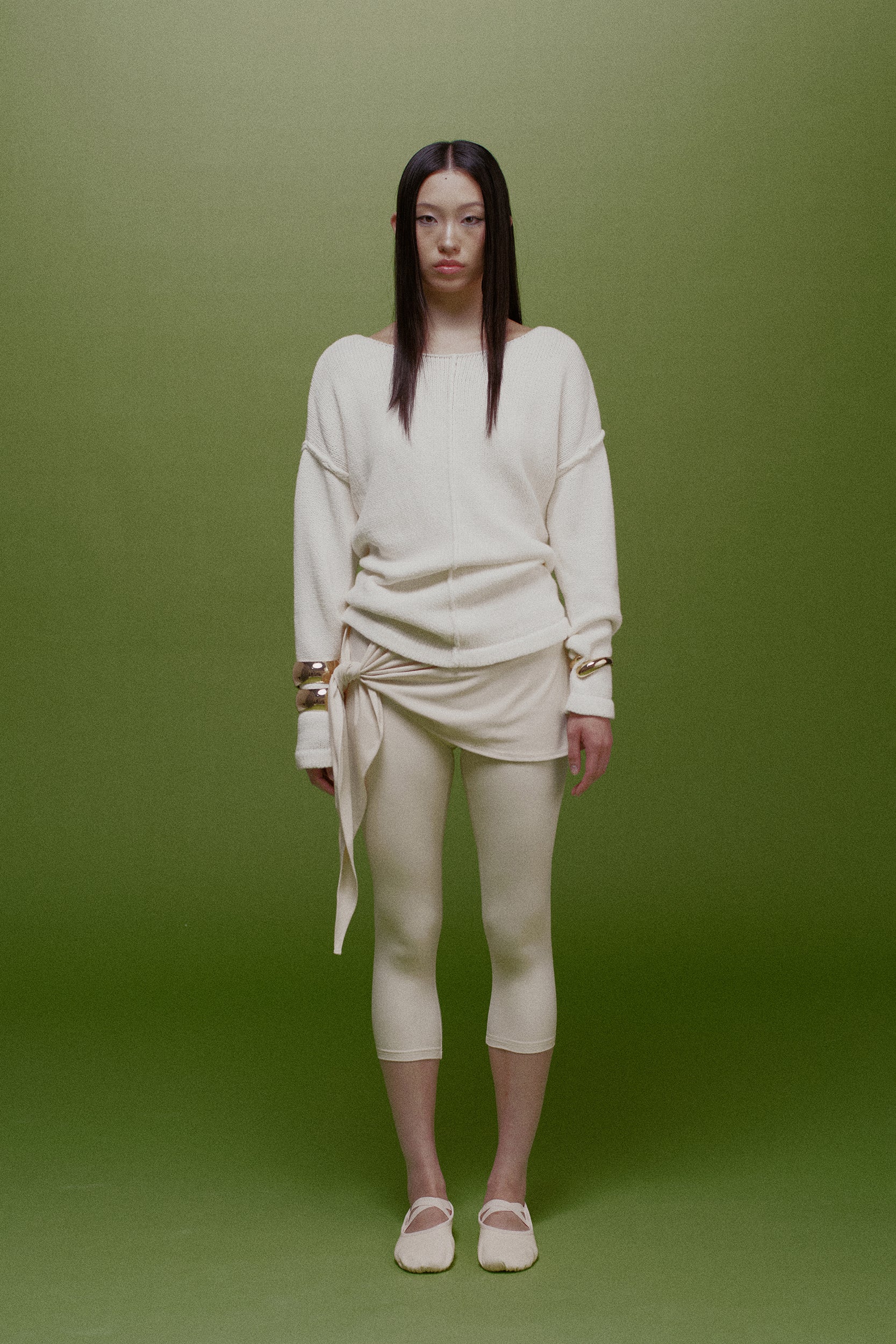 Elsa Seam-Detailed Slouchy Cotton Sweater