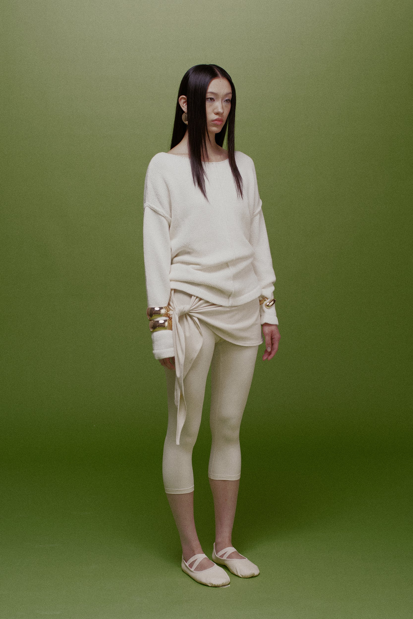 Elsa Seam-Detailed Slouchy Cotton Sweater