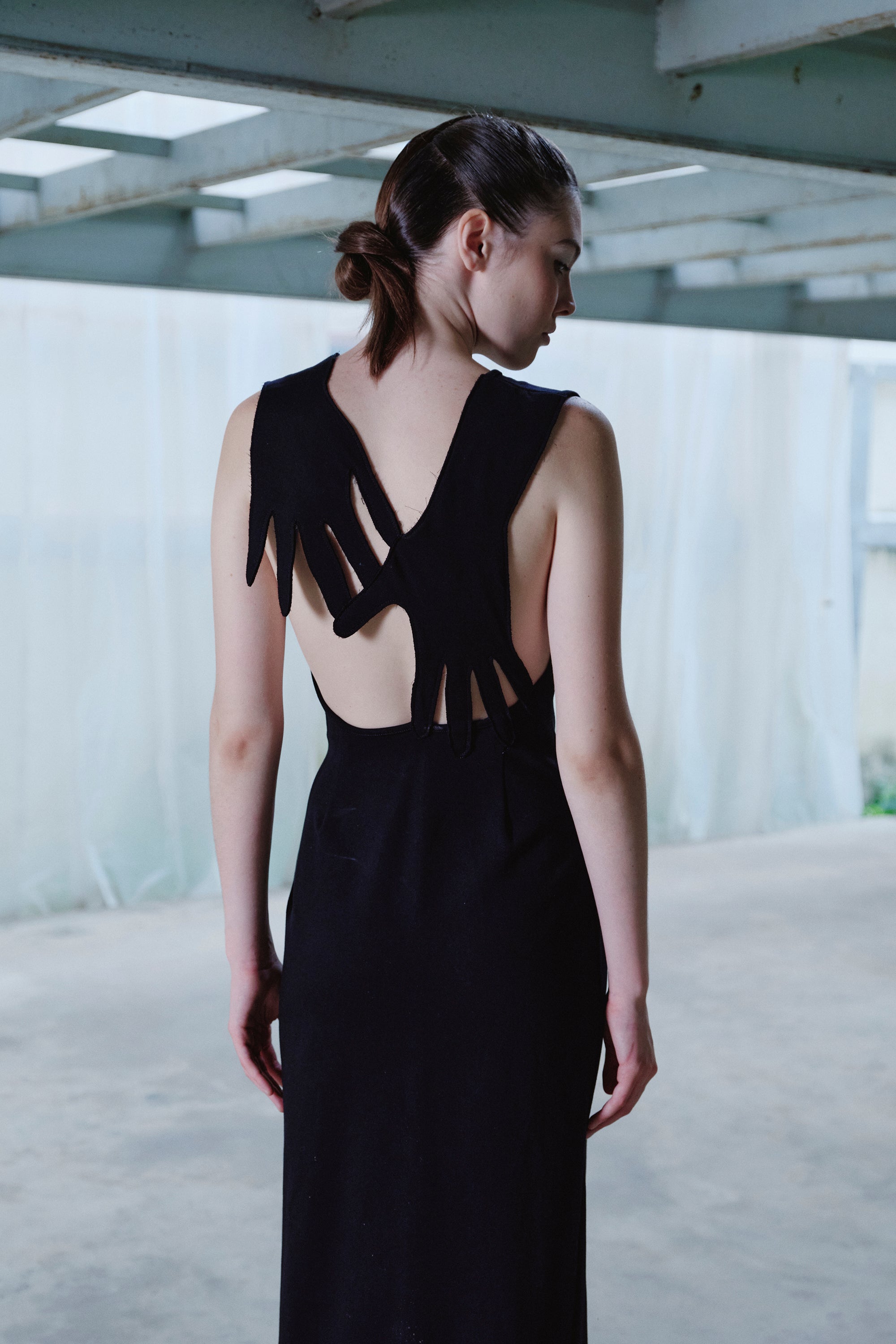 OTHER STORE Interlock Open-Back Midi Dress