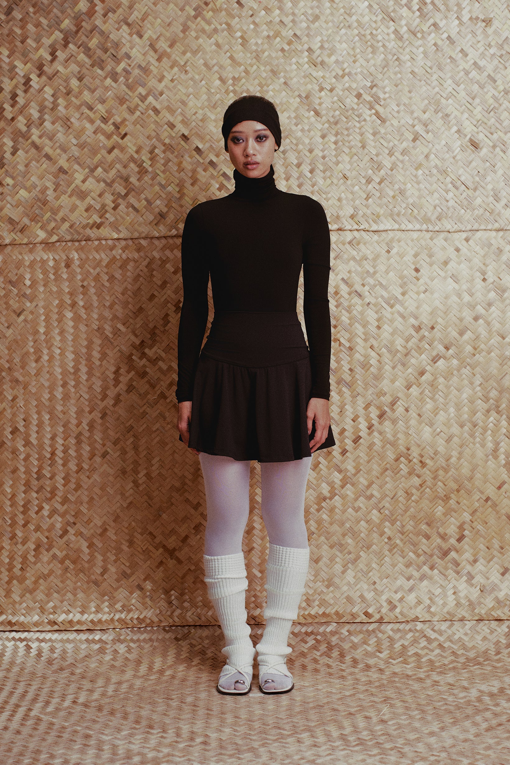 Jade High-Neck Open-Back Bodysuit