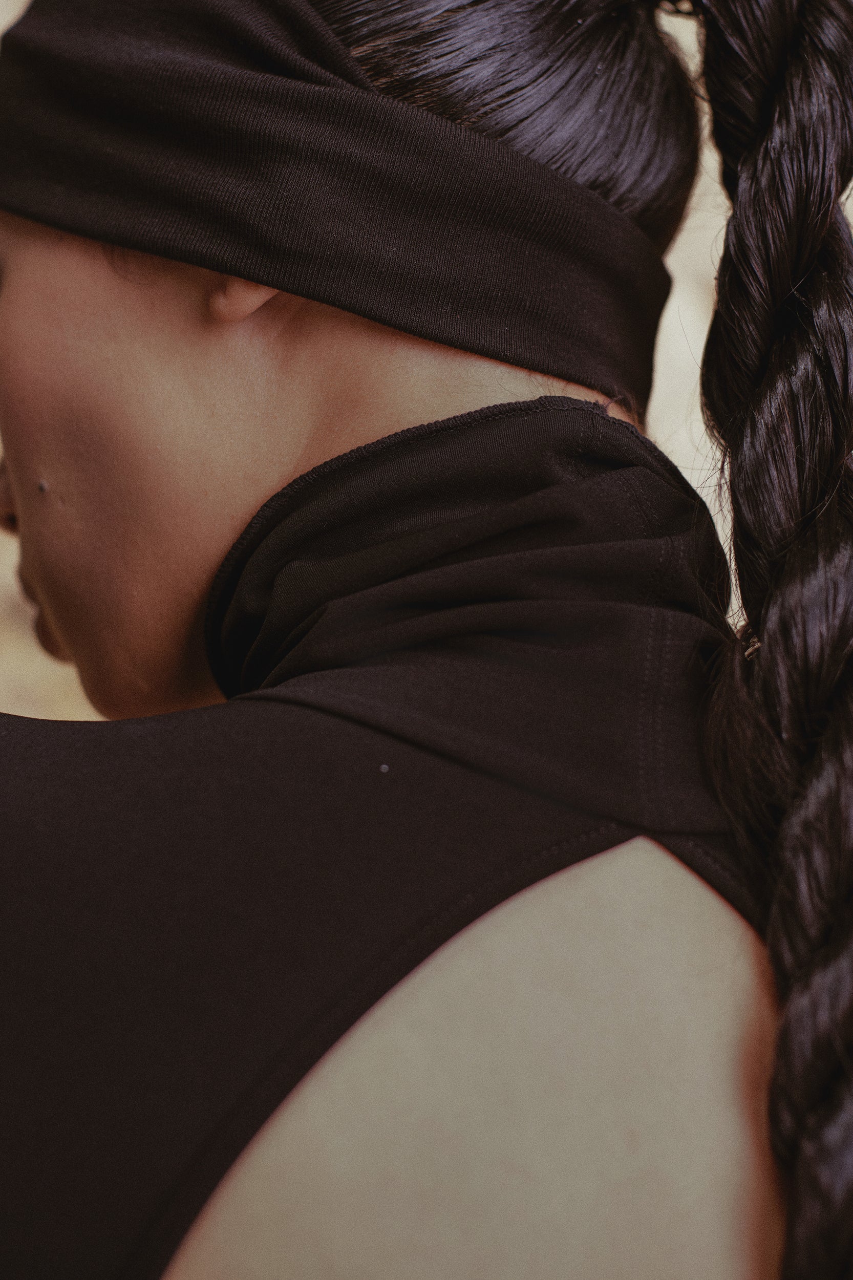 Jade High-Neck Open-Back Bodysuit