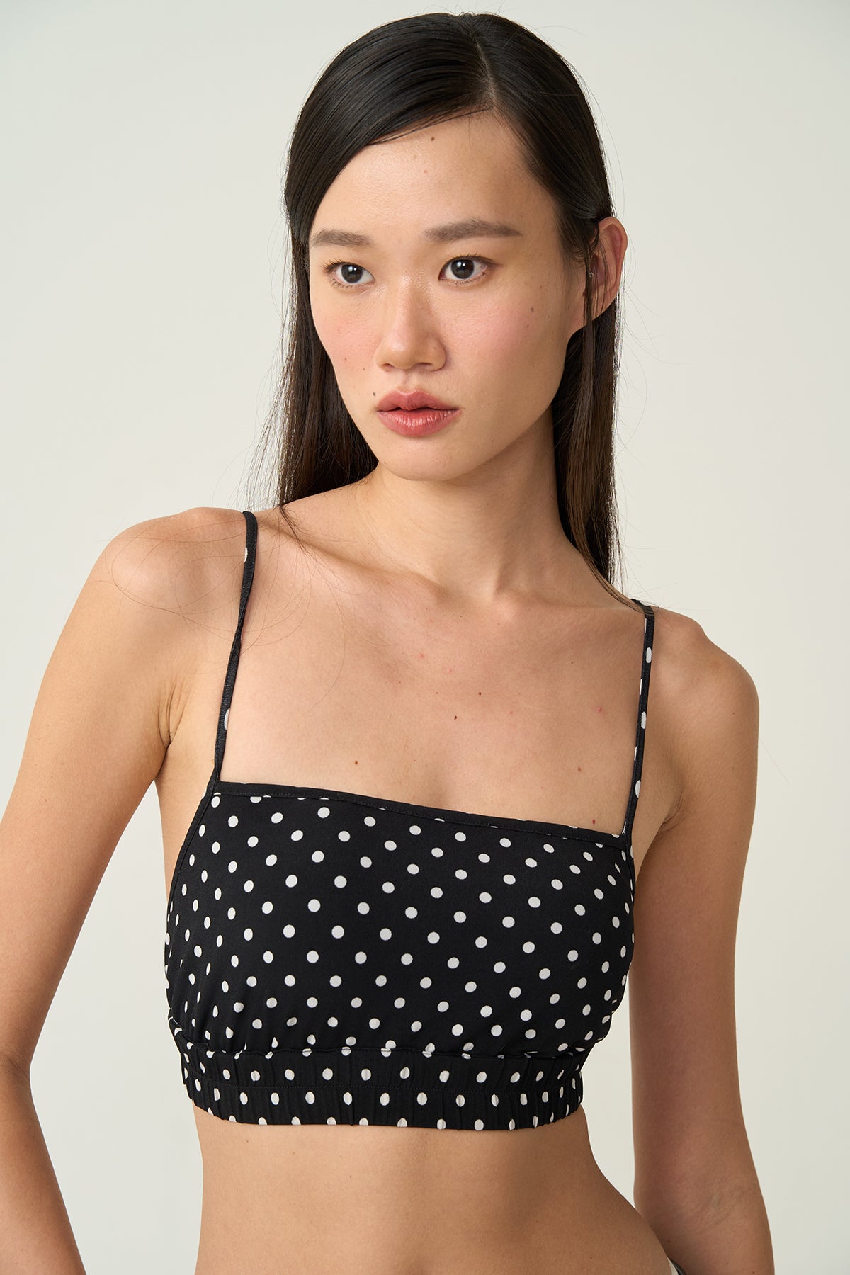 Leni Straight-Cut Polka Top