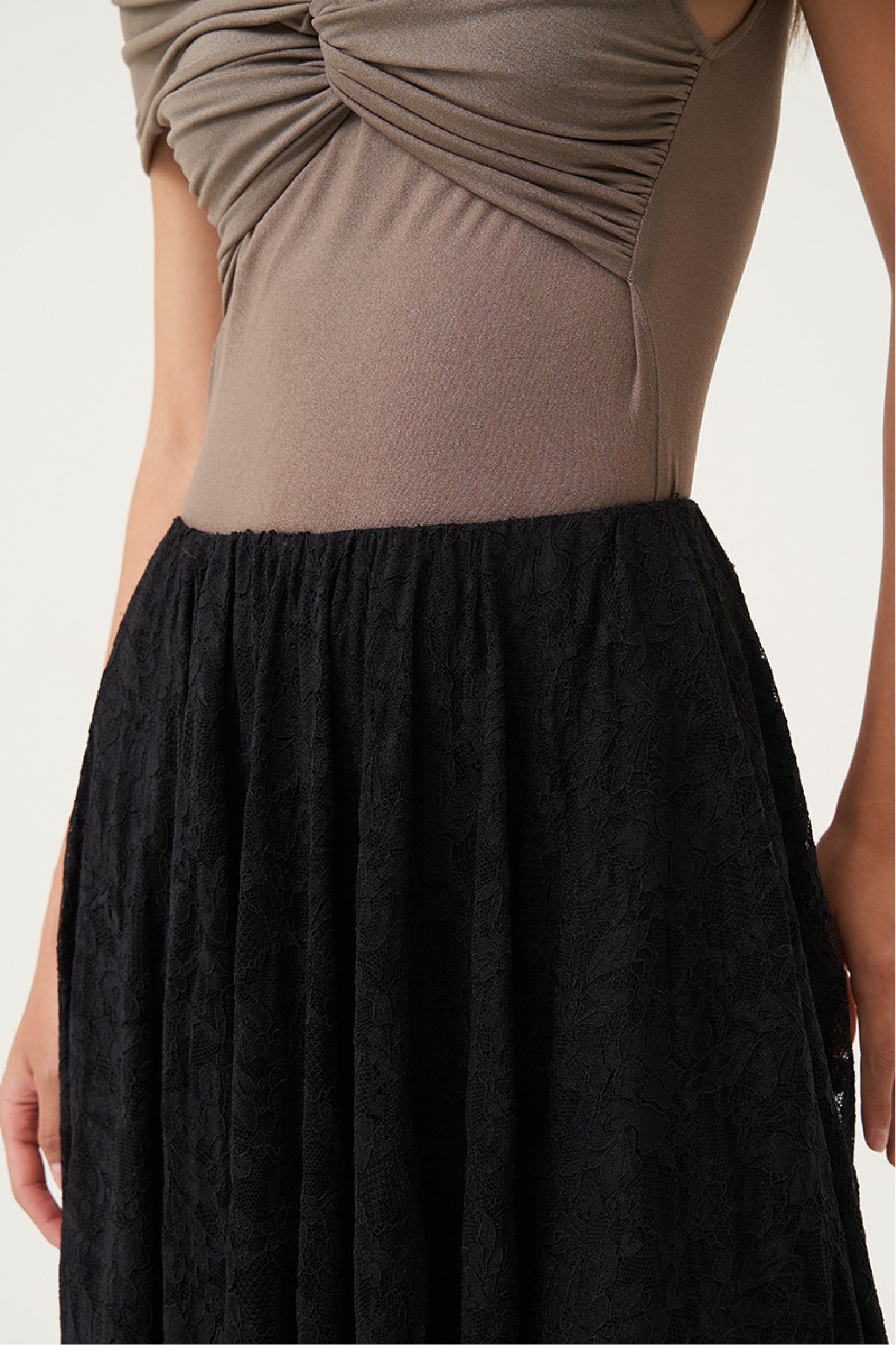 Lucia Asymmetric Lace Skirt