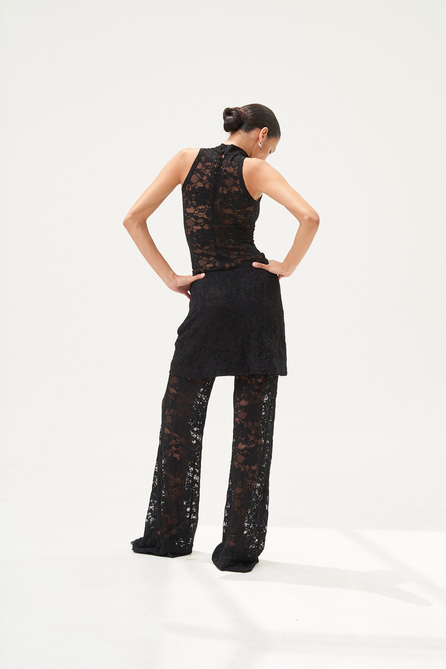 Lucia Sheer Lace Sleeveless Top