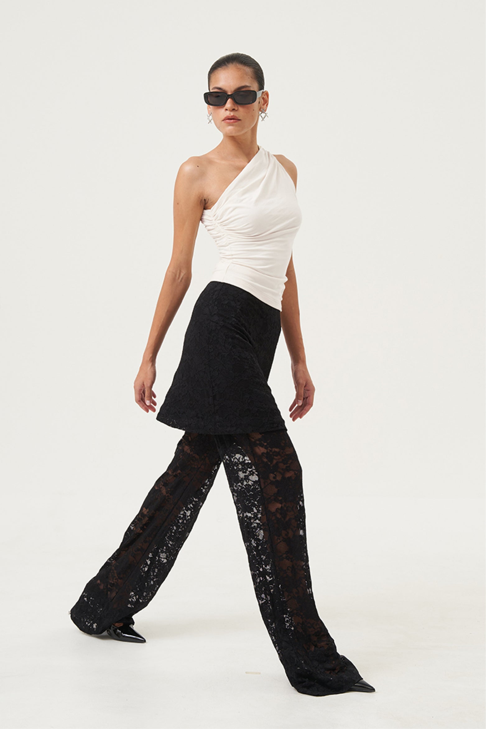 Lucia Skirted Lace Pants
