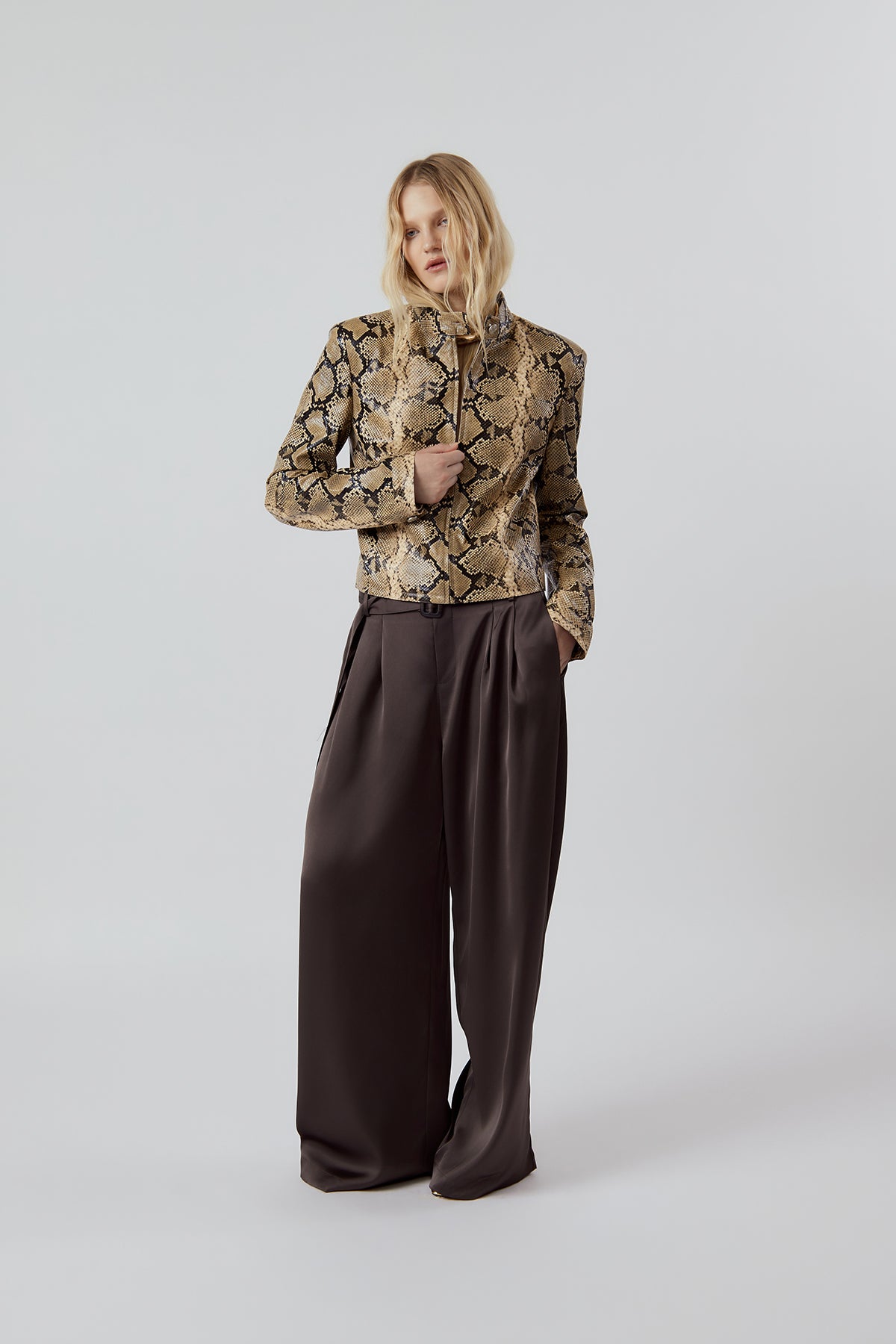 OTHER STORE Mariel Belted Wide-Leg Pants