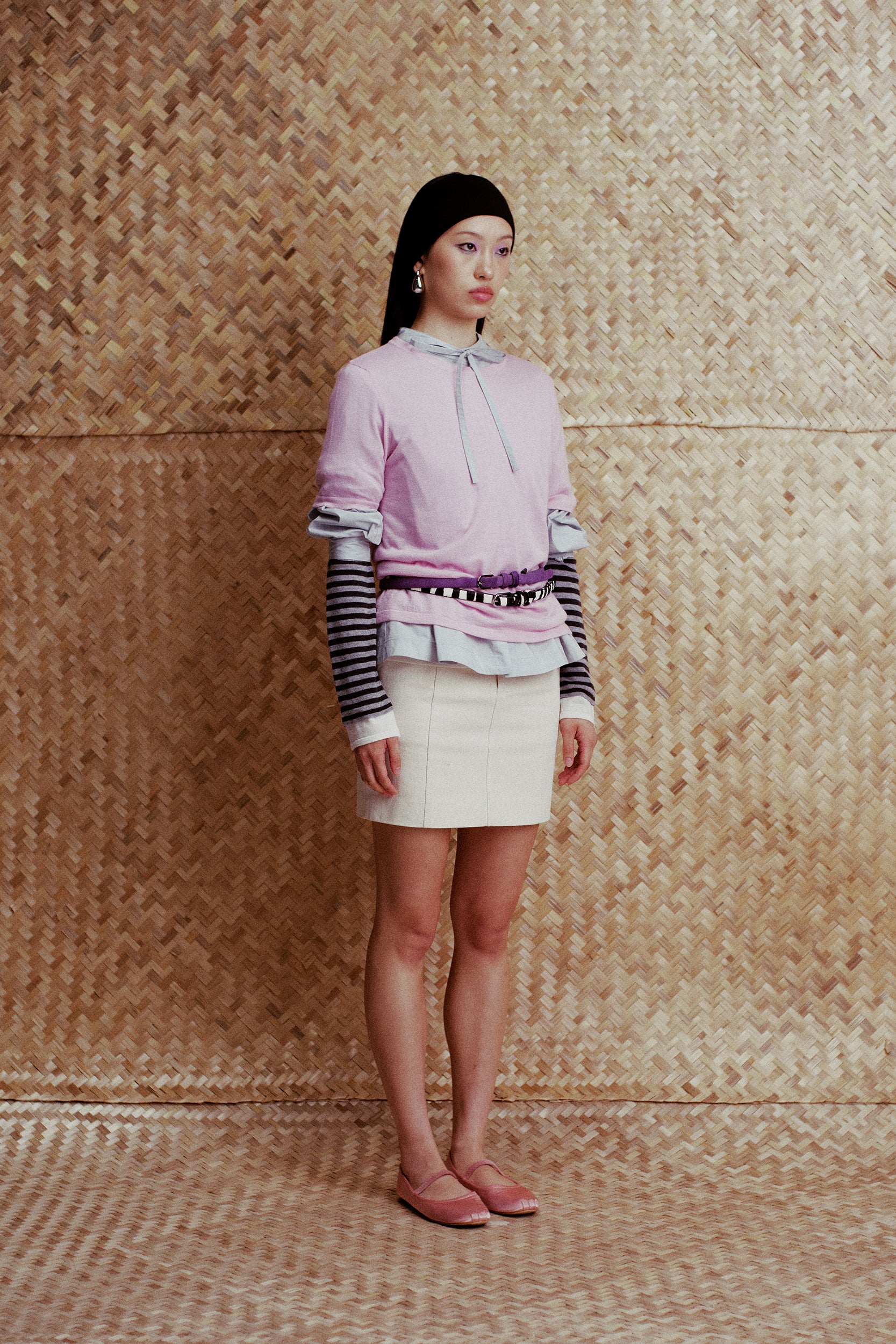 Mia Low-Waisted Straight Mini Skirt