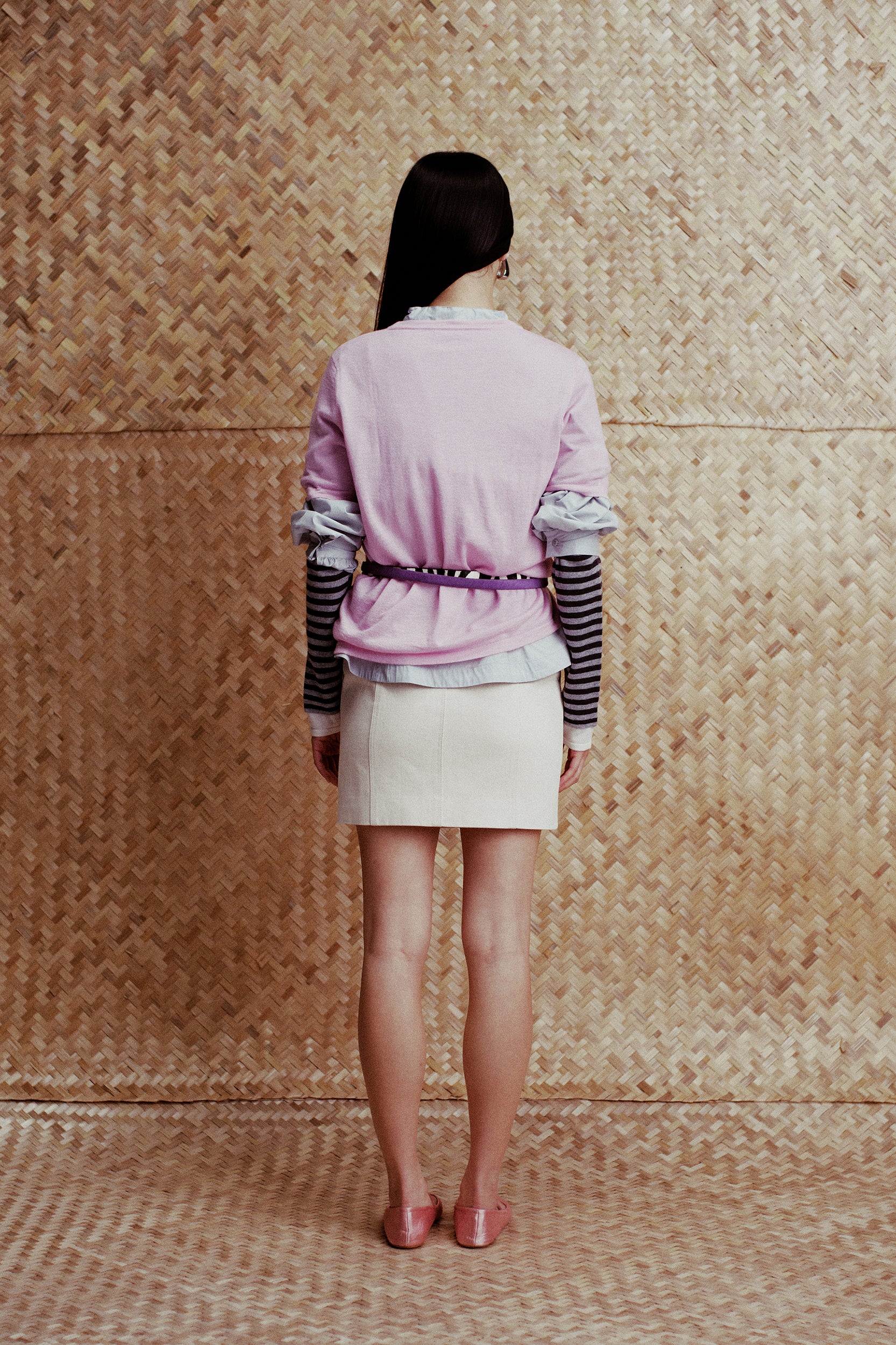 Mia Low-Waisted Straight Mini Skirt