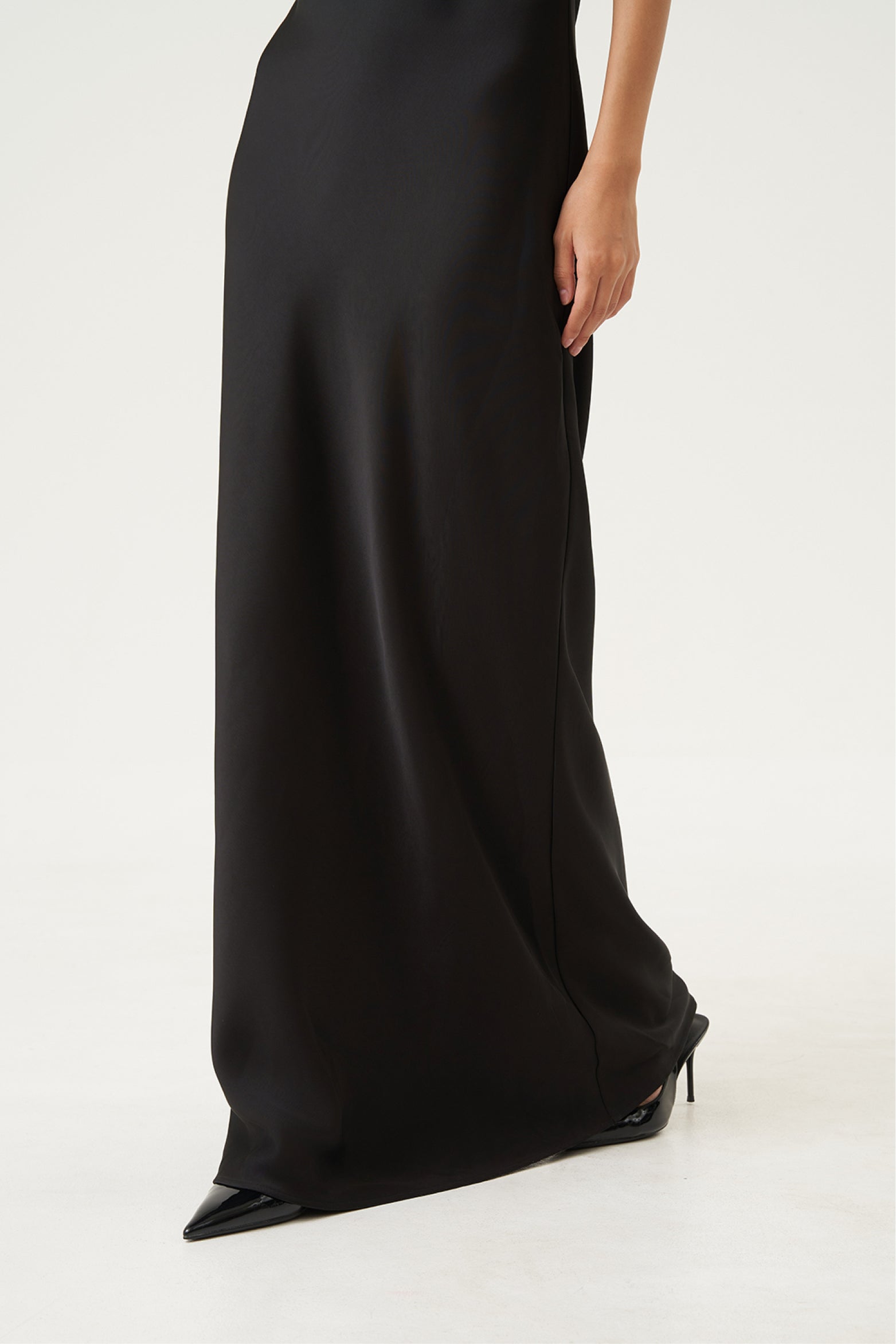 Mila Lace-Panel Gown