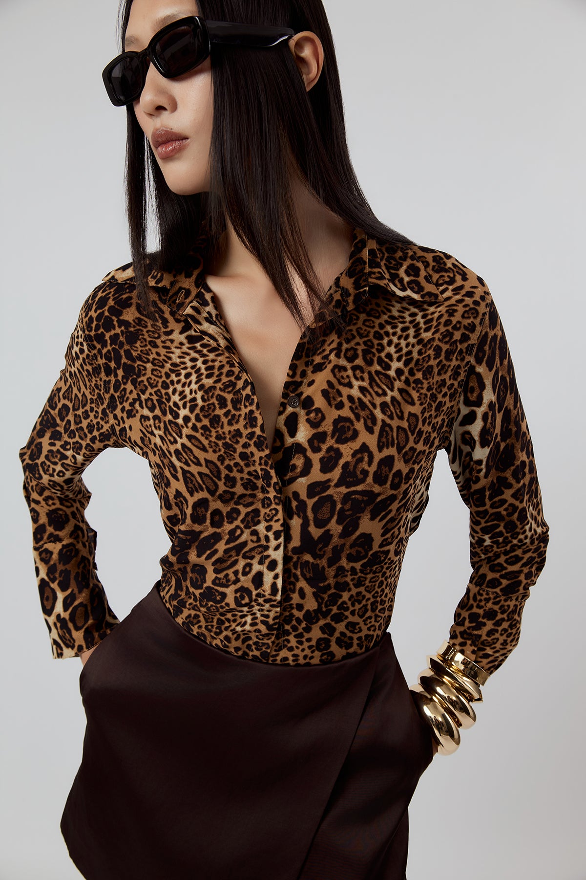 OTHER STORE Mireille Leopard Shirt