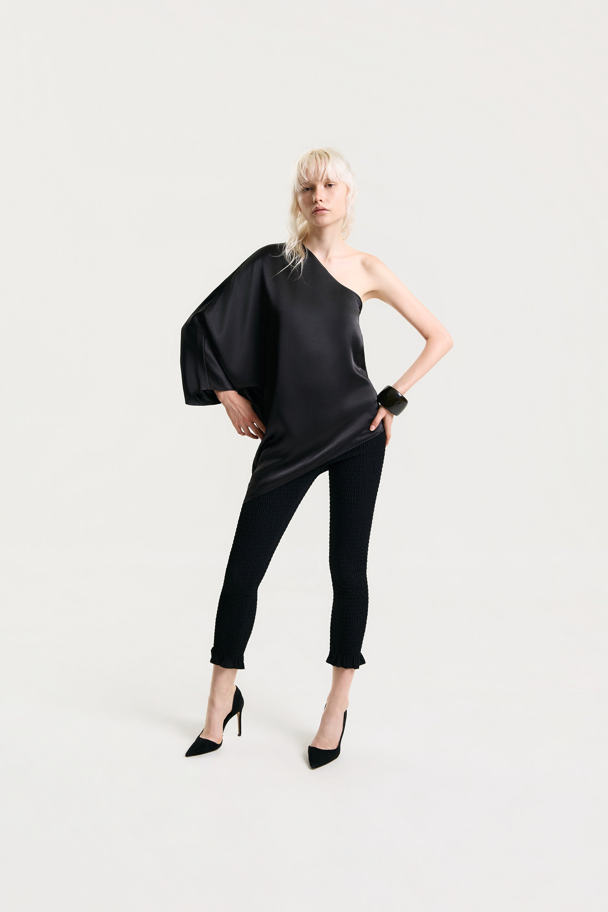 OTHER STORE Nocturne One-Shoulder Blouse