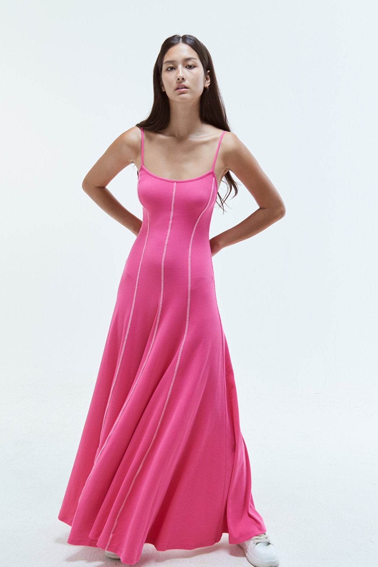 Lysandra Maxi Dress Magenta Pink