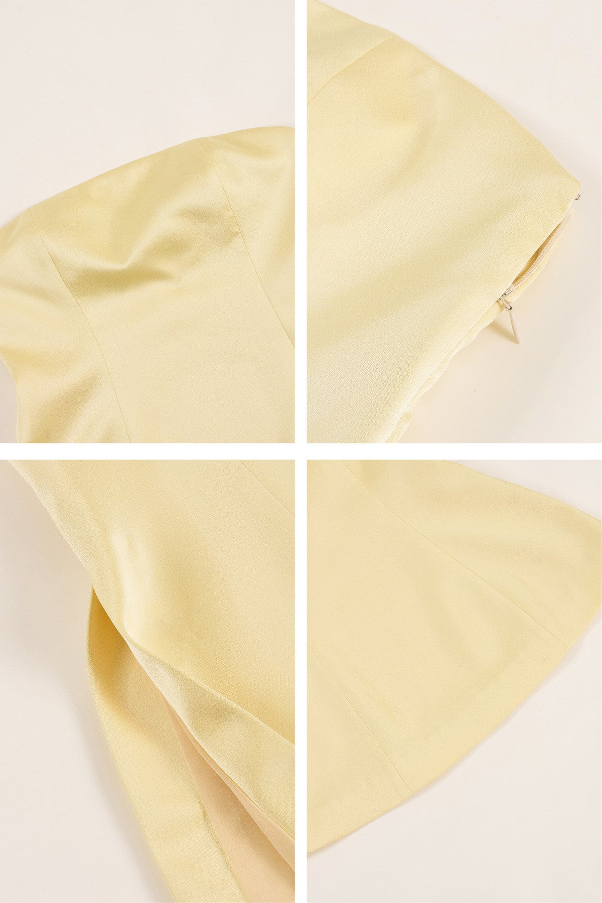 Other Store Elira Side Slit Versatile Strapless Yellow Tube Top
