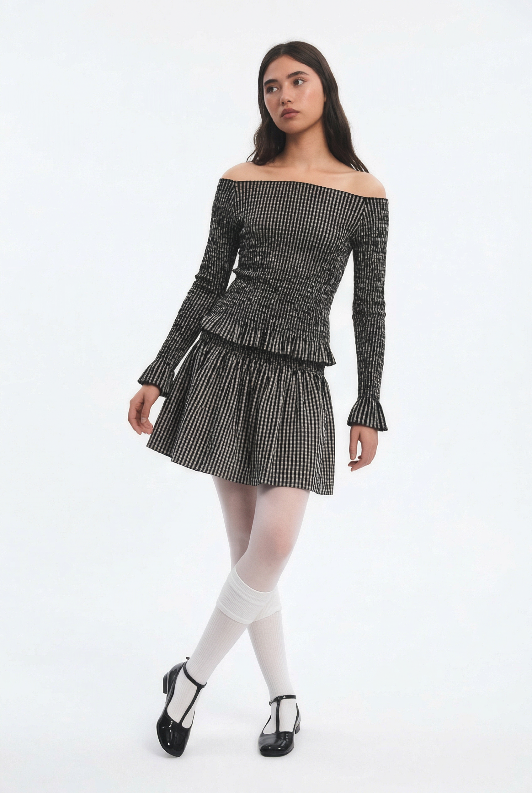OTHER STORE Concerto Smocked Off-the-Shoulder Top