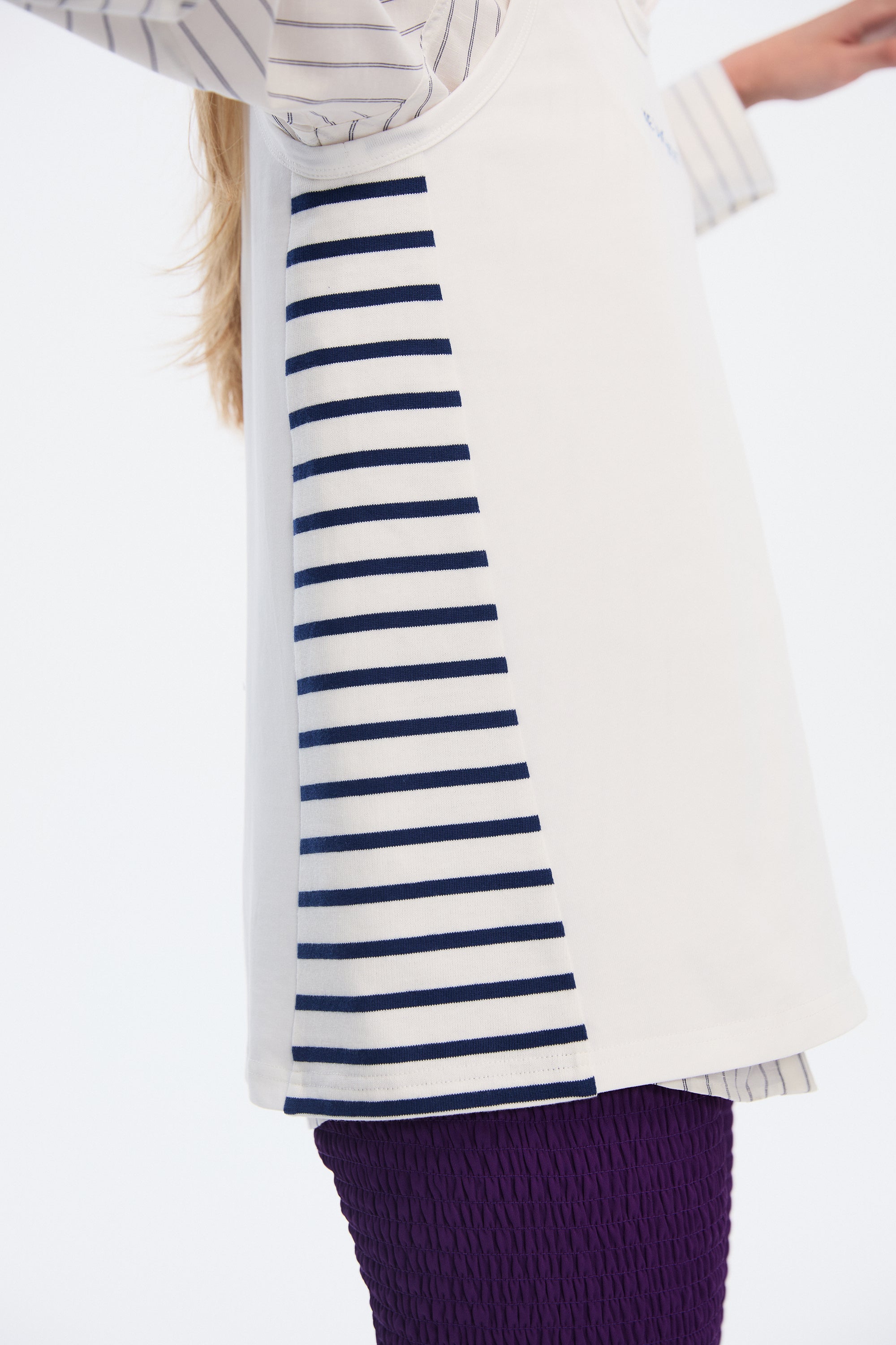 OTHER STORE Lobster Slogan Striped Tank in Nautical Blue
